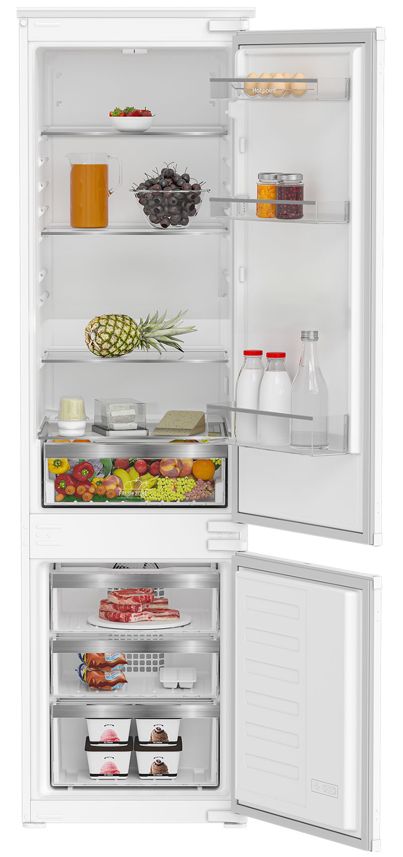 Изображение товара Встраиваемый холодильник Hotpoint HBH 20 белый 54x193.5 см цвет белый