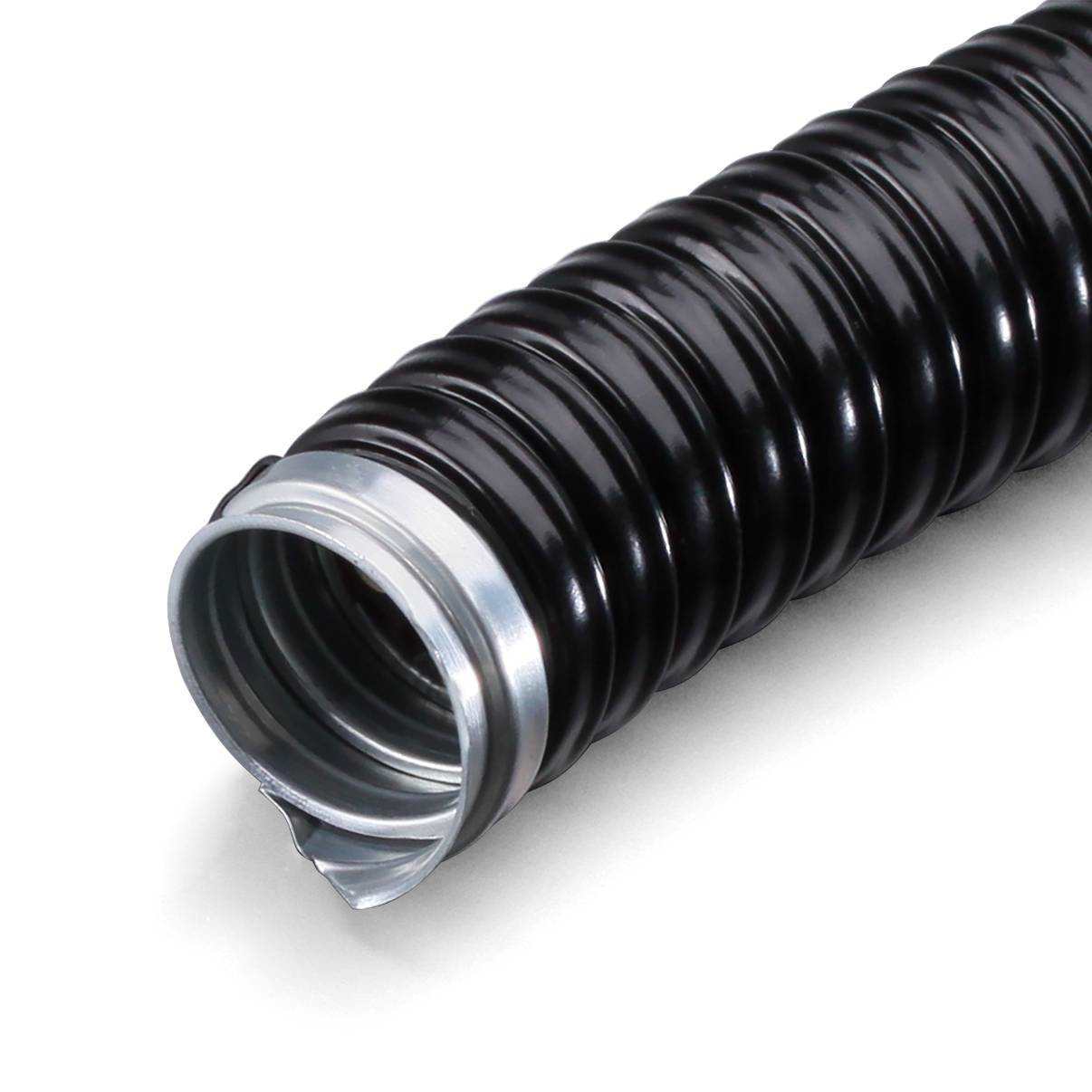 Изображение товара Металлорукав Урал пак оцинкованная сталь D8 мм 50 м черный