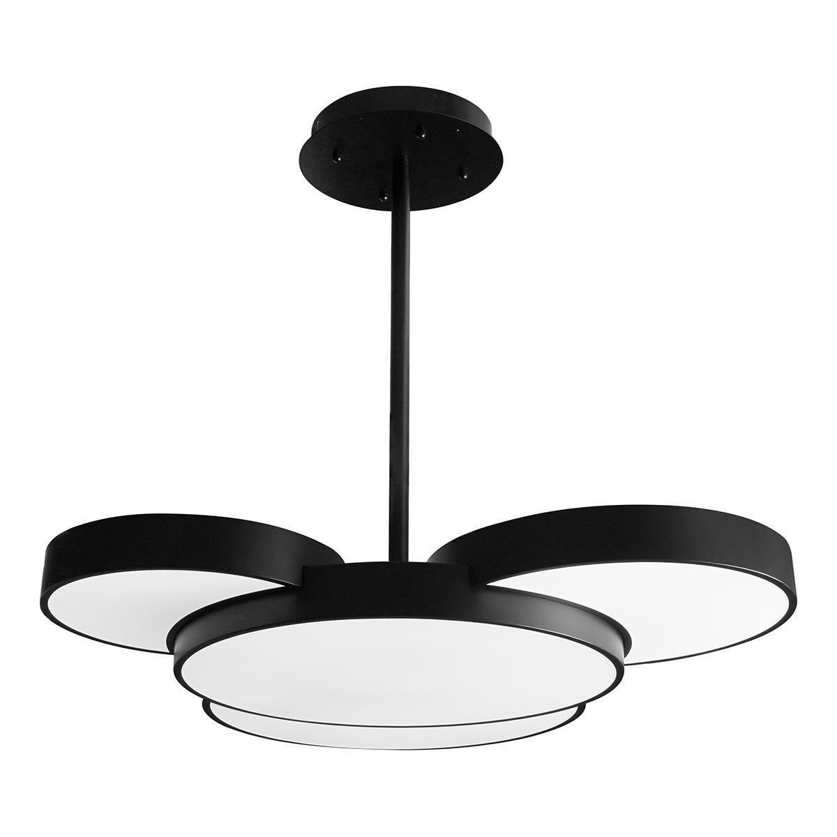 Изображение товара Подвесная светодиодная люстра iLedex 9127-930-D-T BK с 4 плафонами для современной гостиной