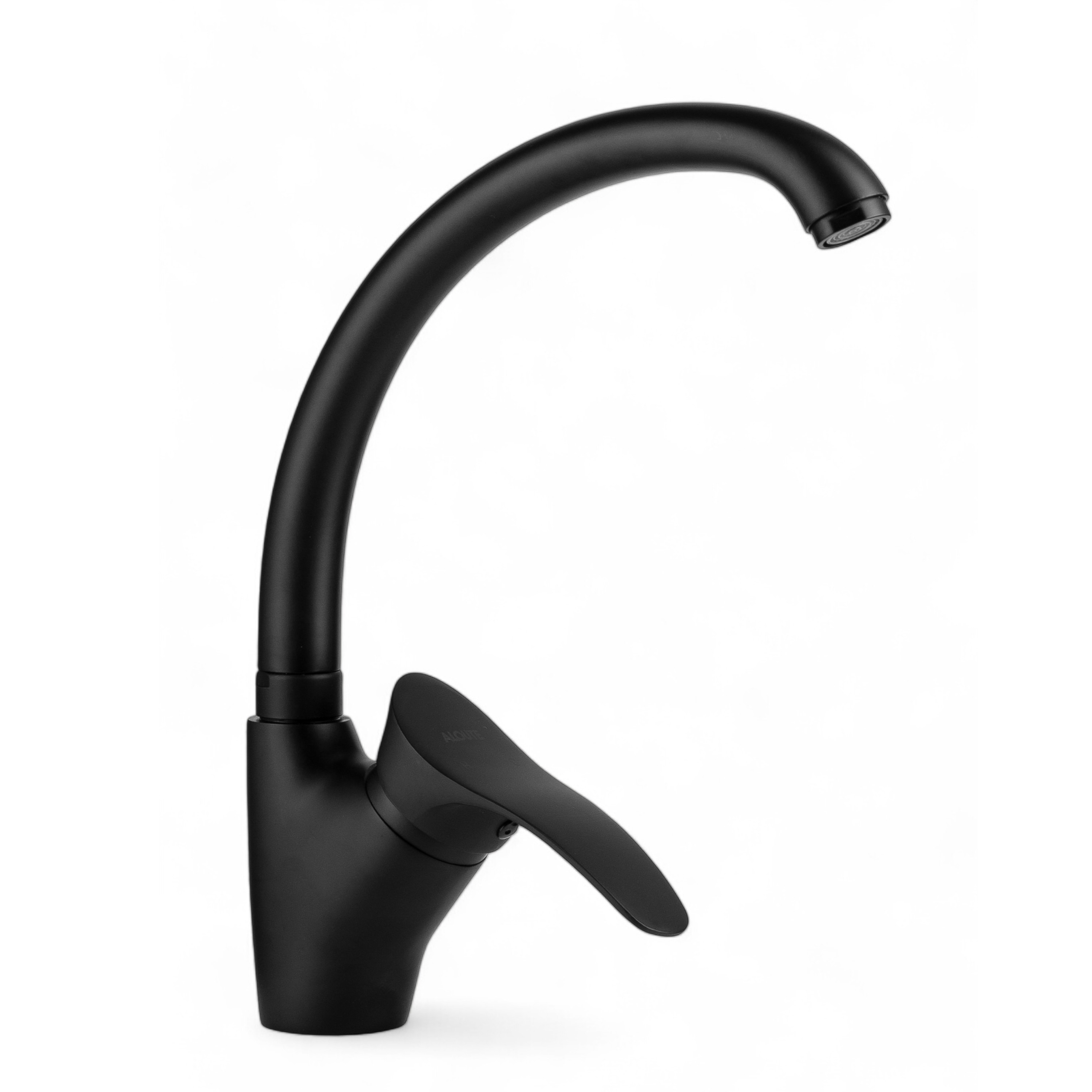 Изображение товара Смеситель для кухни ALLOUTE A0113H поворотный излив черный