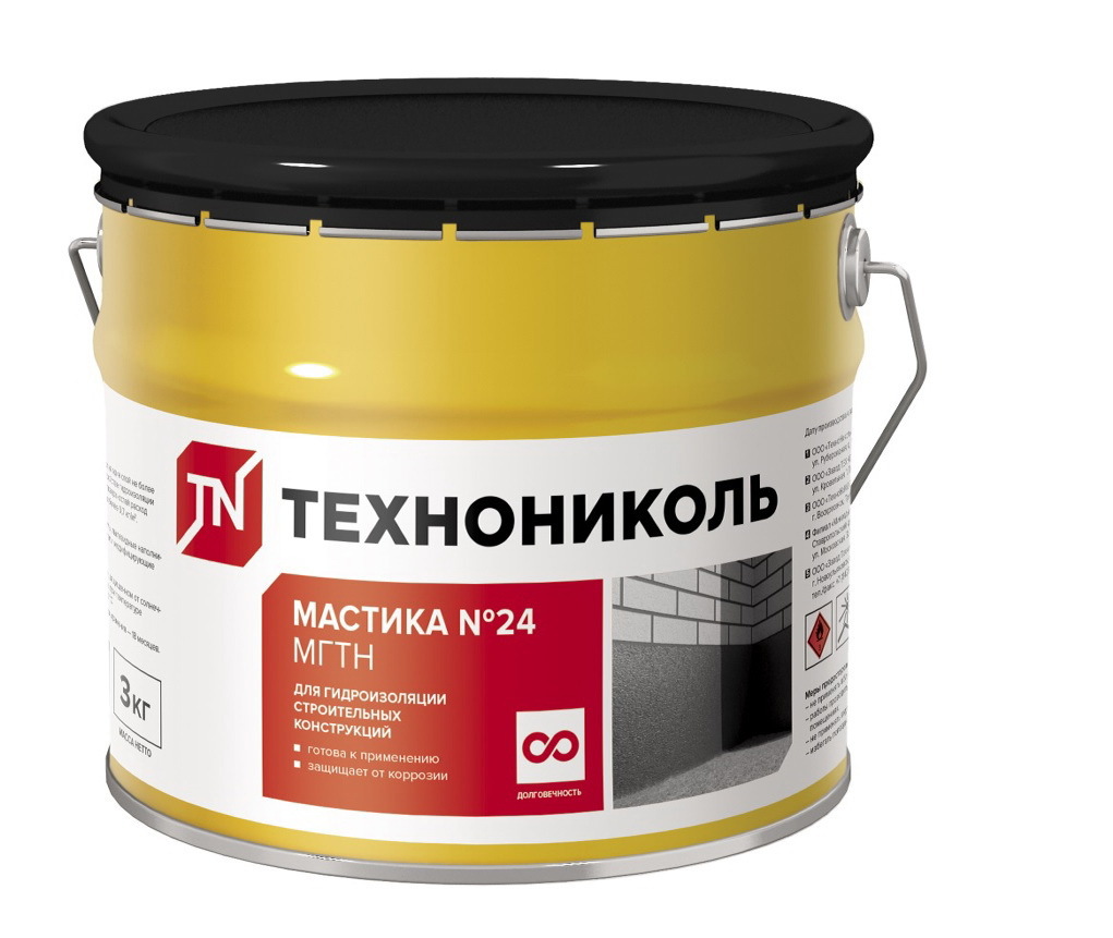 Изображение товара Мастика гидроизоляционная Технониколь №24 3кг