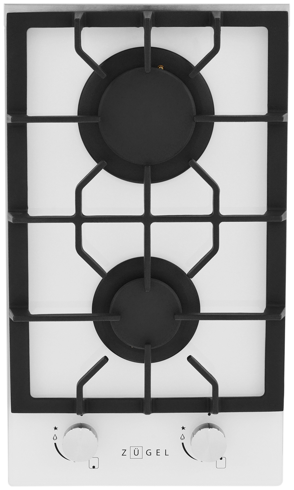 Изображение товара Газовая варочная панель Zugel ZGH291W 29 см 2 конфорки белая