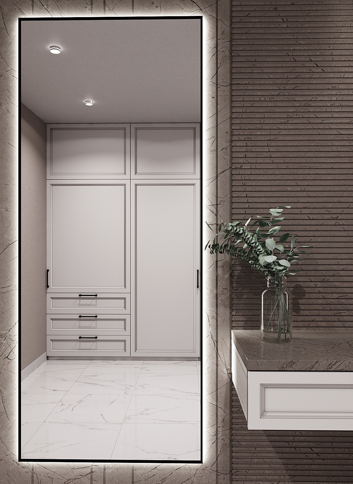 Изображение товара Зеркало со встроенной подсветкой One mirror 17070чсх 70x170 см Изображение товара Зеркало со встроенной подсветкой One mirror 17070чсх 70x170 см