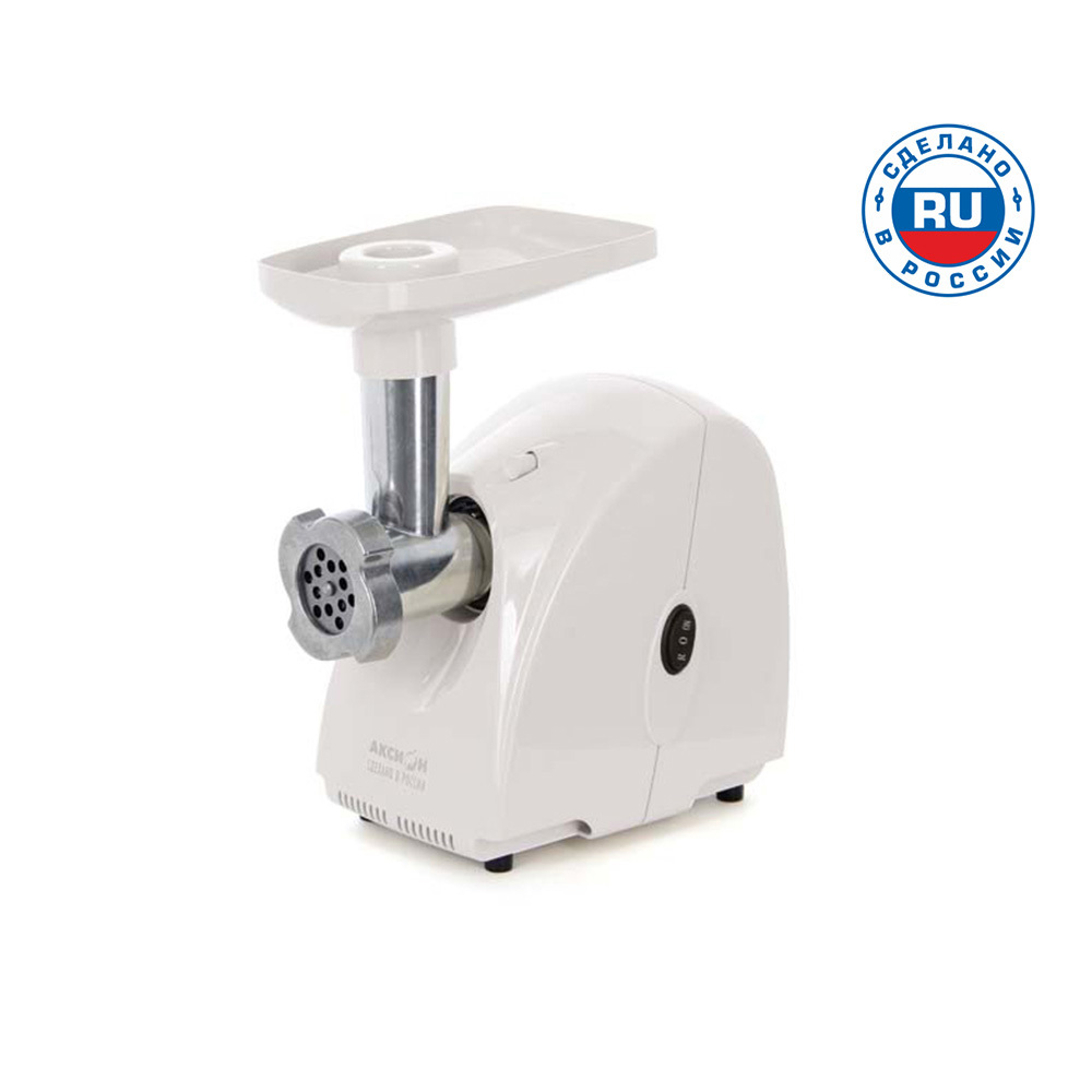 Изображение товара Электрическая мясорубка Аксион М31.01 белая 1500 Вт бытовая