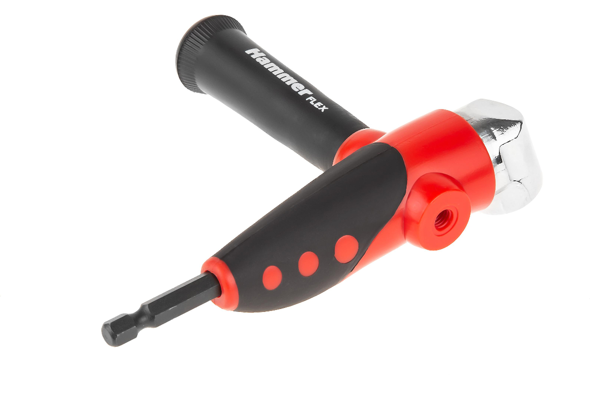 Изображение товара Насадка угловая на дрель Hammer Flex AB10 с 4 биты и рукояткой для домашнего использования