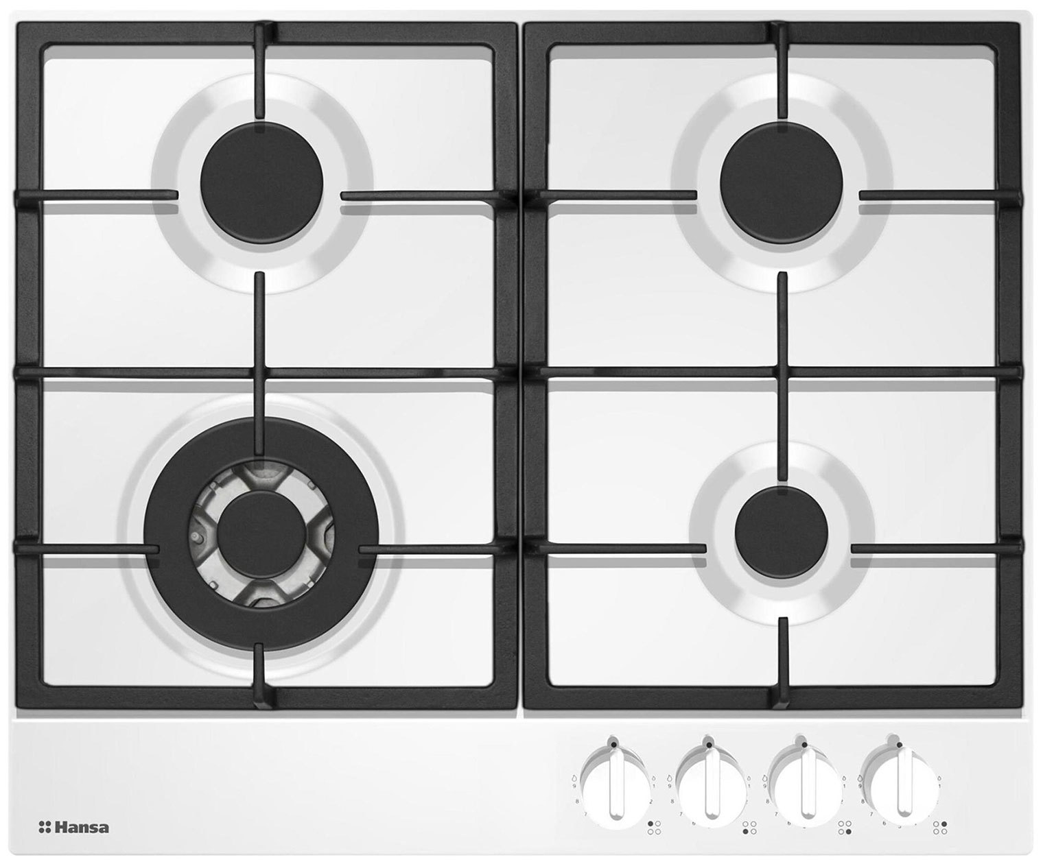 Изображение товара Газовая варочная панель Hansa BHGW651550 59 см 4 конфорки цвет белый