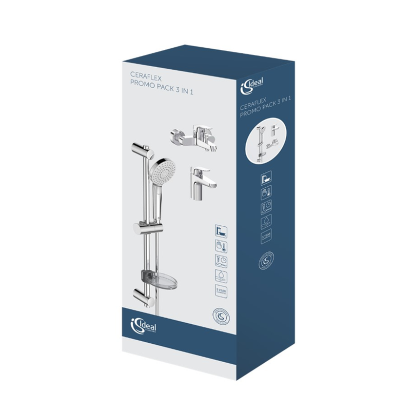 Изображение товара Набор смесителей Ideal Standard Ceraflex BD001AA для ванной и раковины