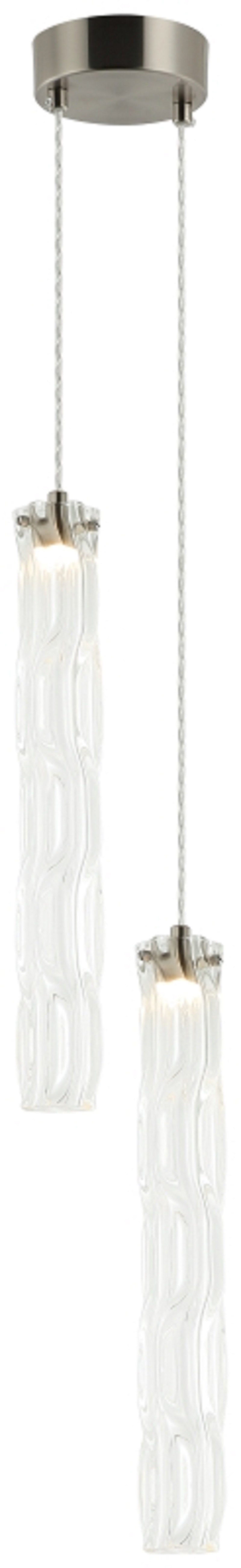 Изображение товара Светильник подвесной светодиодный Stilfort Still 2163-11-02wp 5 м² теплый белый желтый свет цвет прозрачный/никель