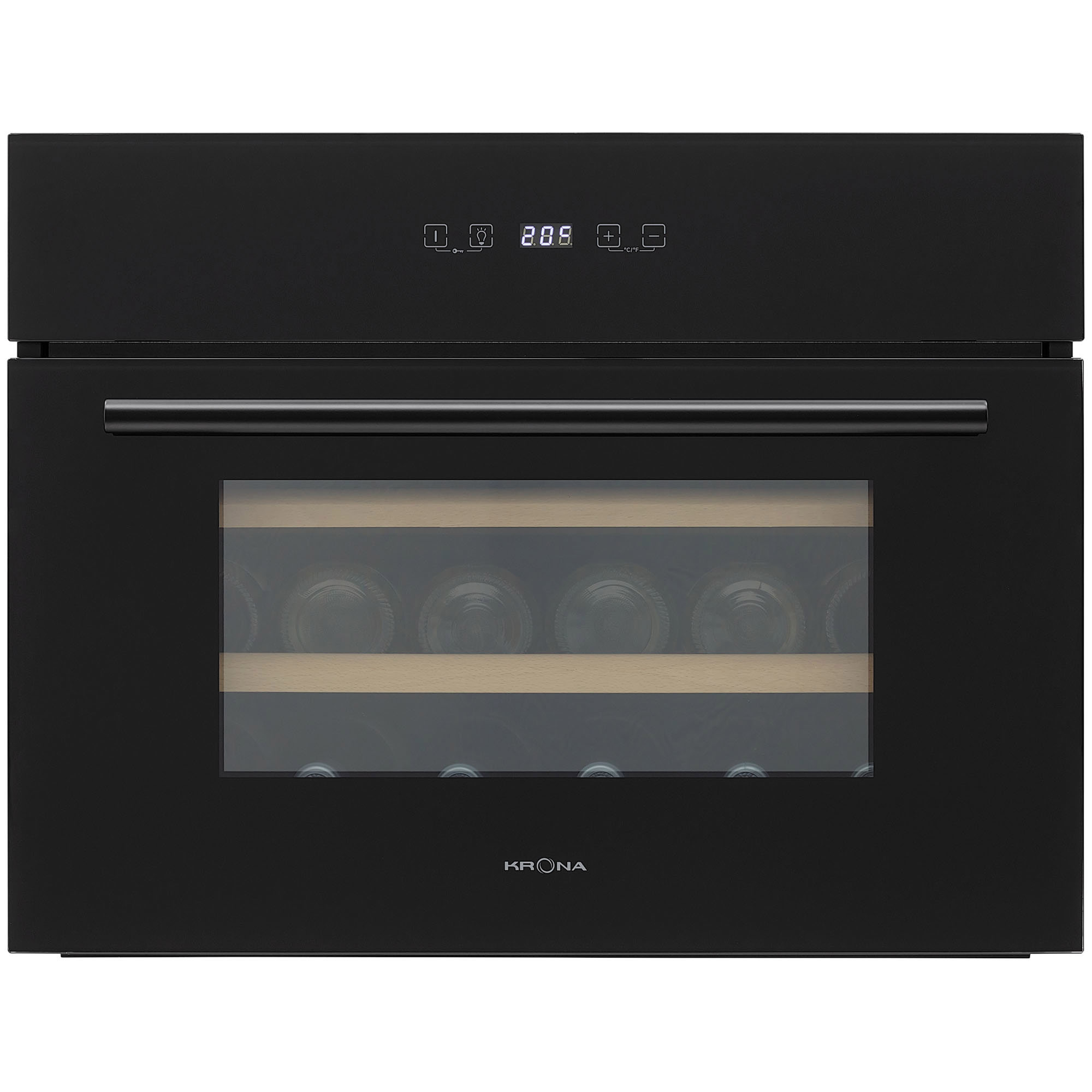 Изображение товара Встраиваемый винный шкаф KRONA BADEN 45/24 BL, 24 бутылки, черный цвет