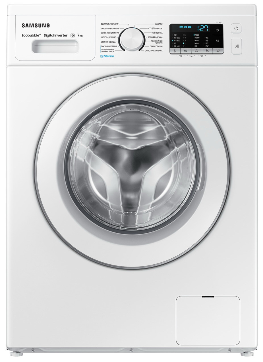 Изображение товара Современная стиральная машина Samsung WW70AG5S21EE 7 кг фронтальная белая