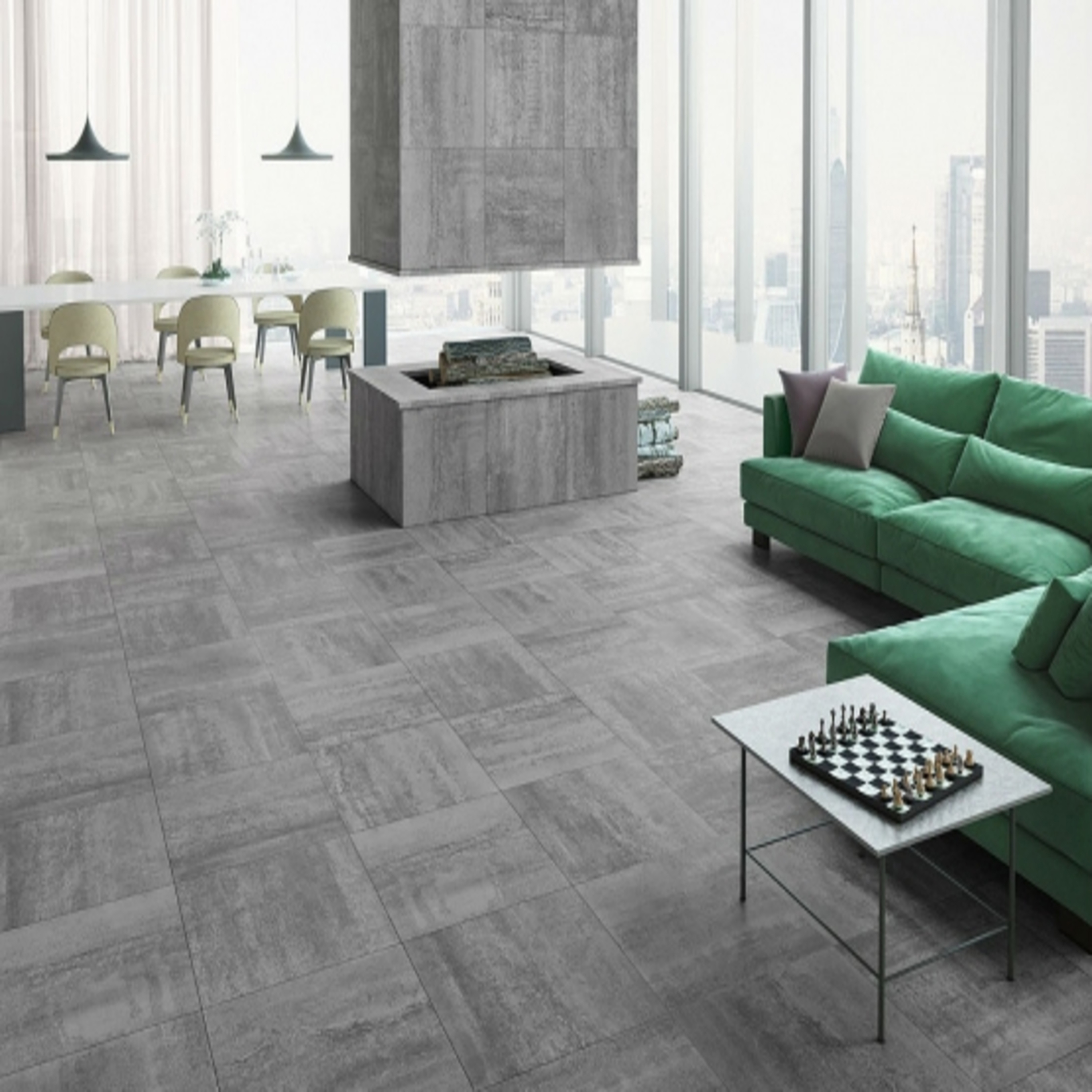 Изображение товара Керамогранит Керамин Детройт CDB00020371 50x50см 1.25 м² цвет серый, серебристый