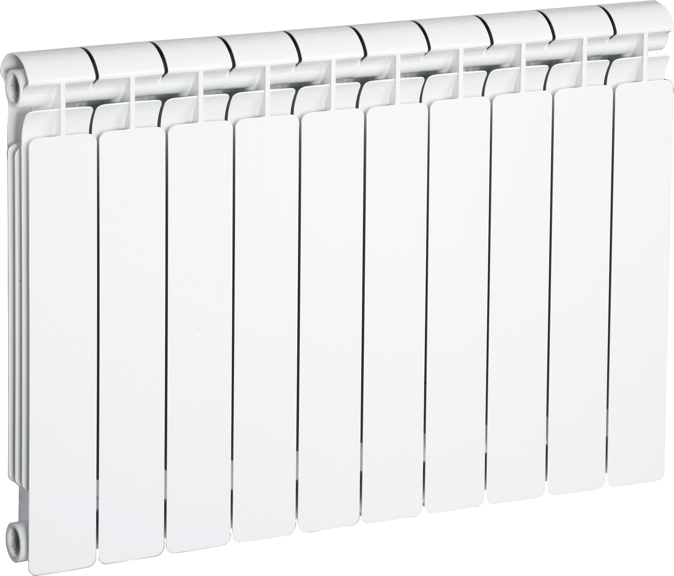 Изображение товара Радиатор секционный Atlant BM 350/80 10 секций боковое подключение белый