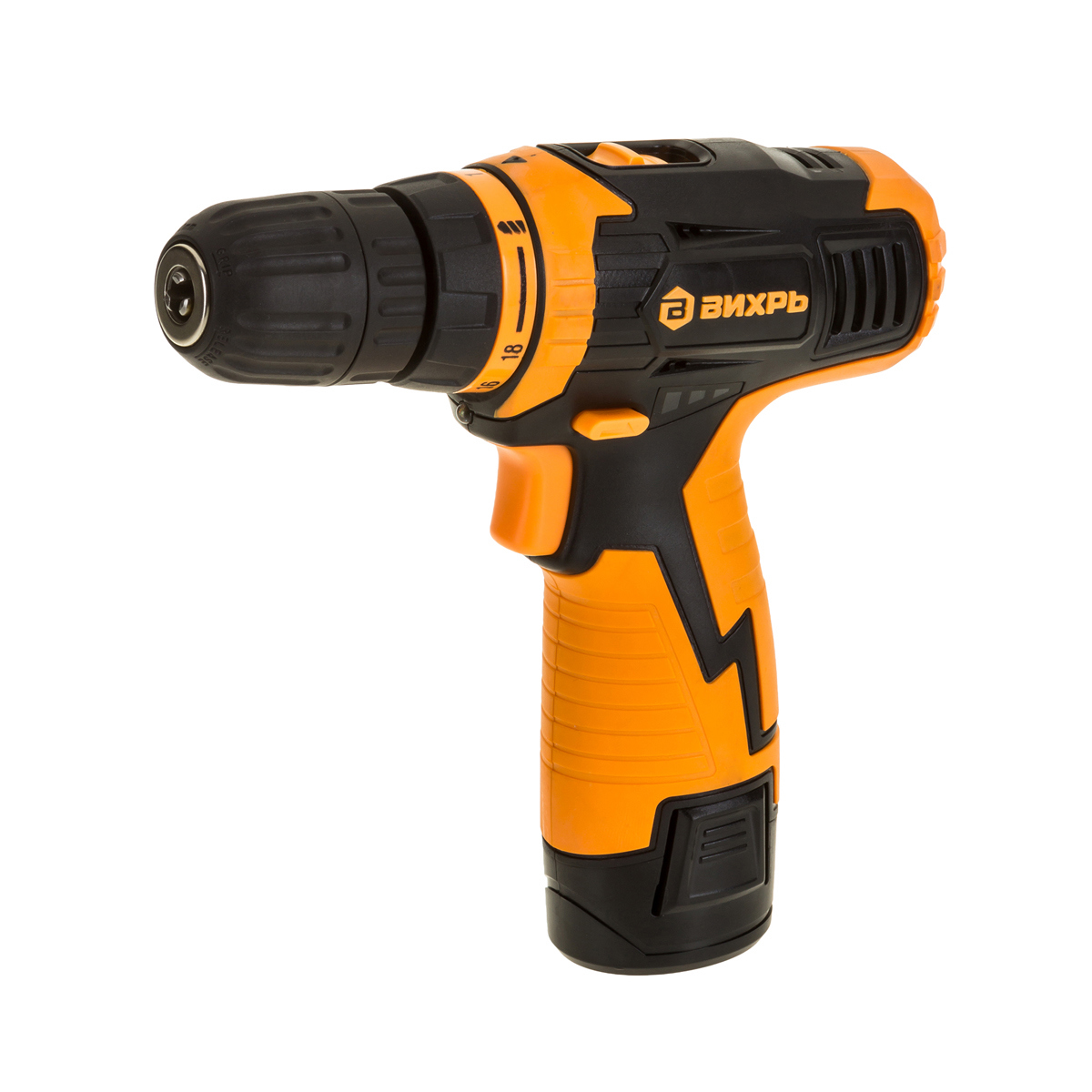 Изображение товара Дрель-шуруповерт аккумуляторная Вихрь ДА-12Л-2К 72/14/7, 12В Li-Ion 2x2 Ач