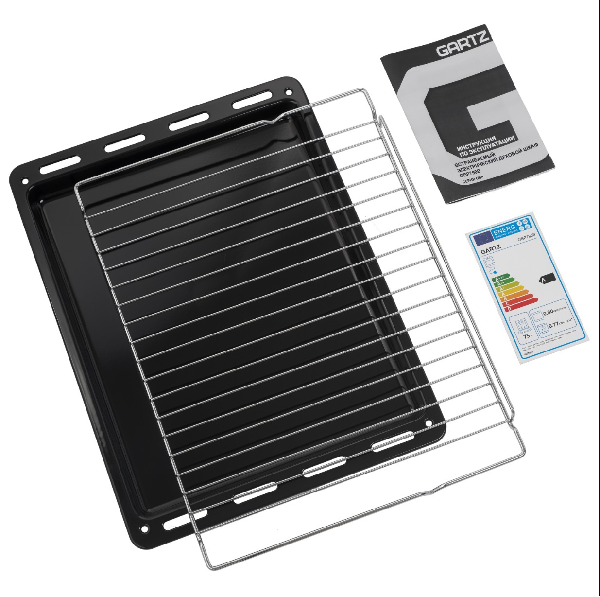 Изображение товара Встраиваемый духовой шкаф Gartz Obp790B 59.5 см цвет черный