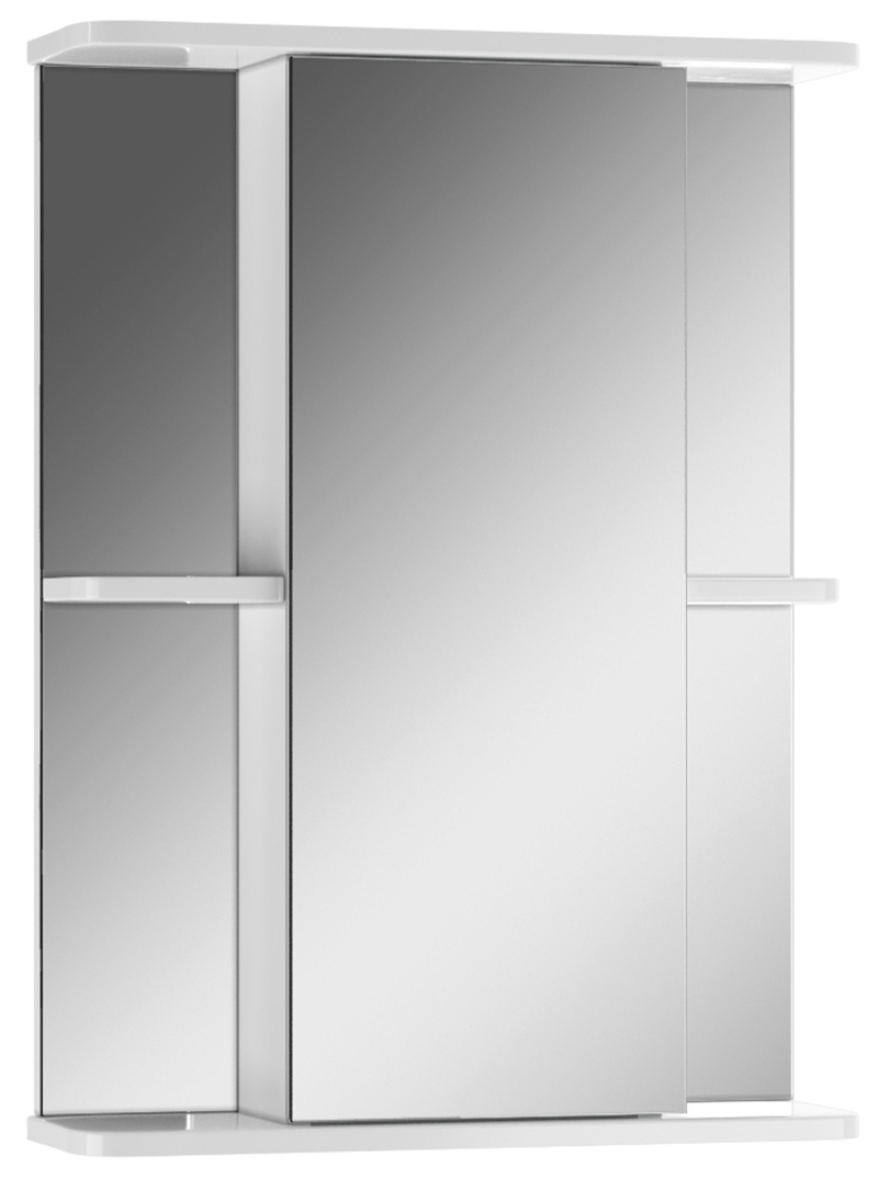 Изображение товара Шкаф для ванной Айсберг Норма DA1607HZ 51.7x70см белый подвесной с зеркалом