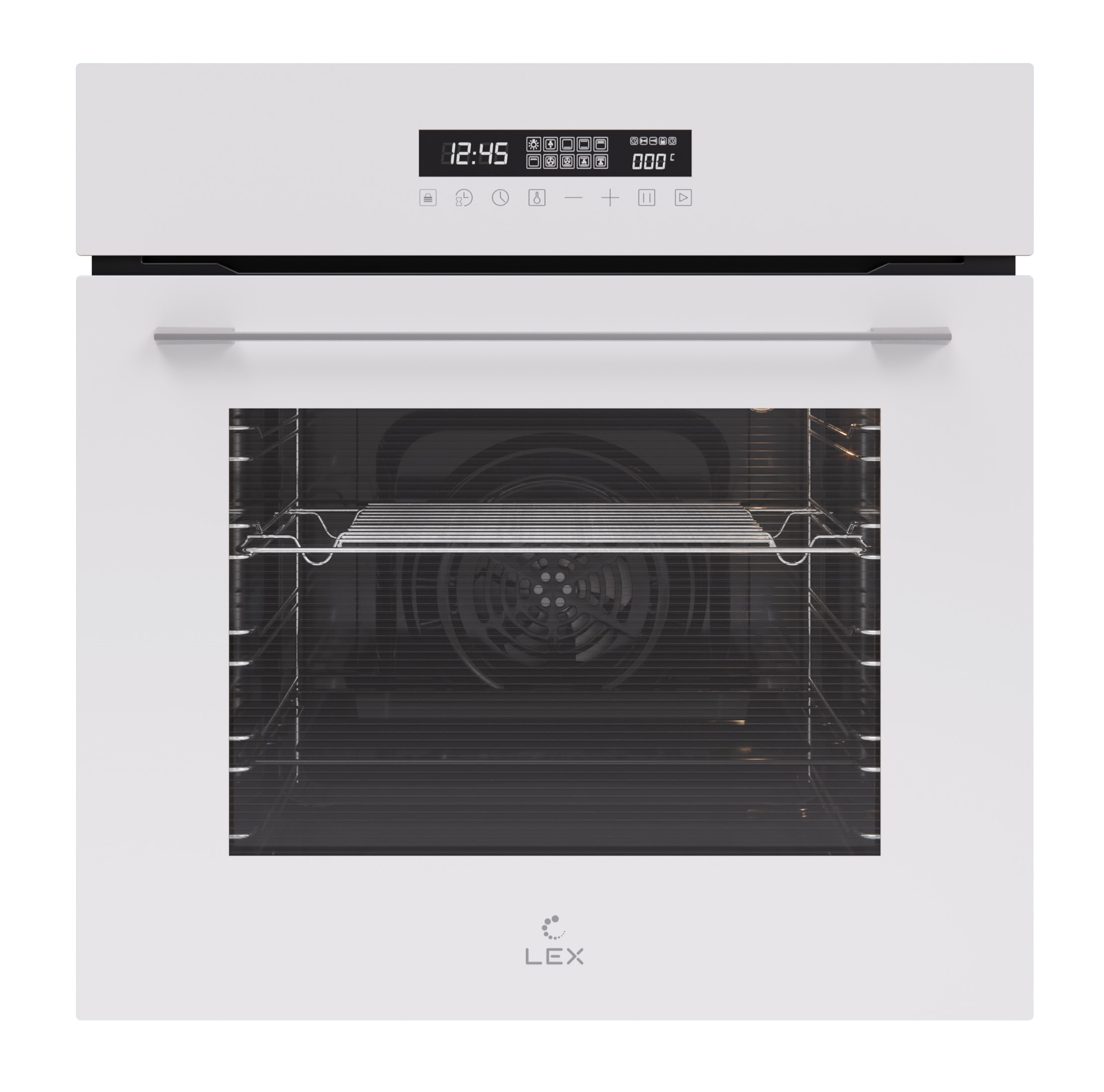 Изображение товара Встраиваемый электрокухонный духовой шкаф Lex Eds 100 Wh 60x60 см белый