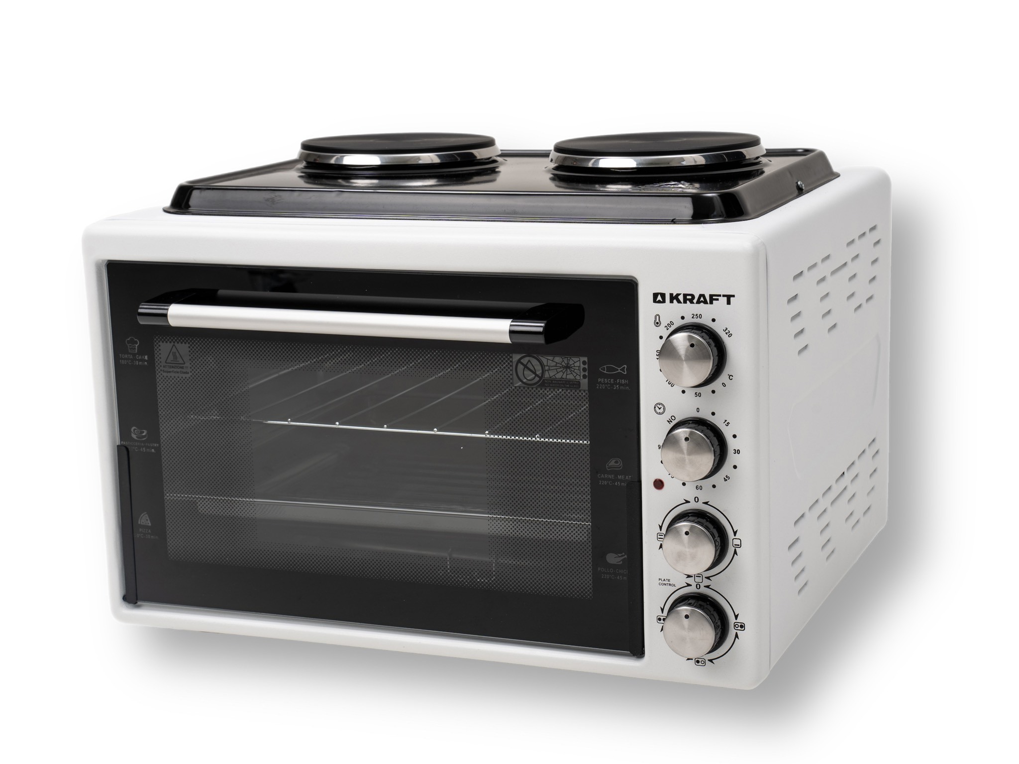 Изображение товара Электропечь 1500 Вт Kraft 417547 50x37x40 см цвет белый