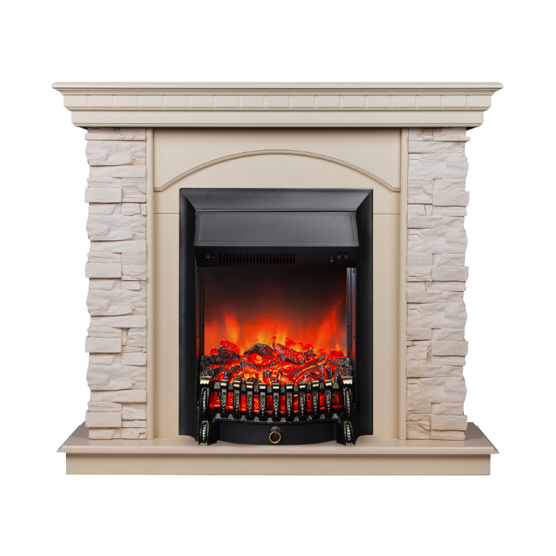 Изображение товара Электрический каминокомплект Realflame Elford с очахом Fobos Lux BL 25.5 м² дизайн в светлых тонах