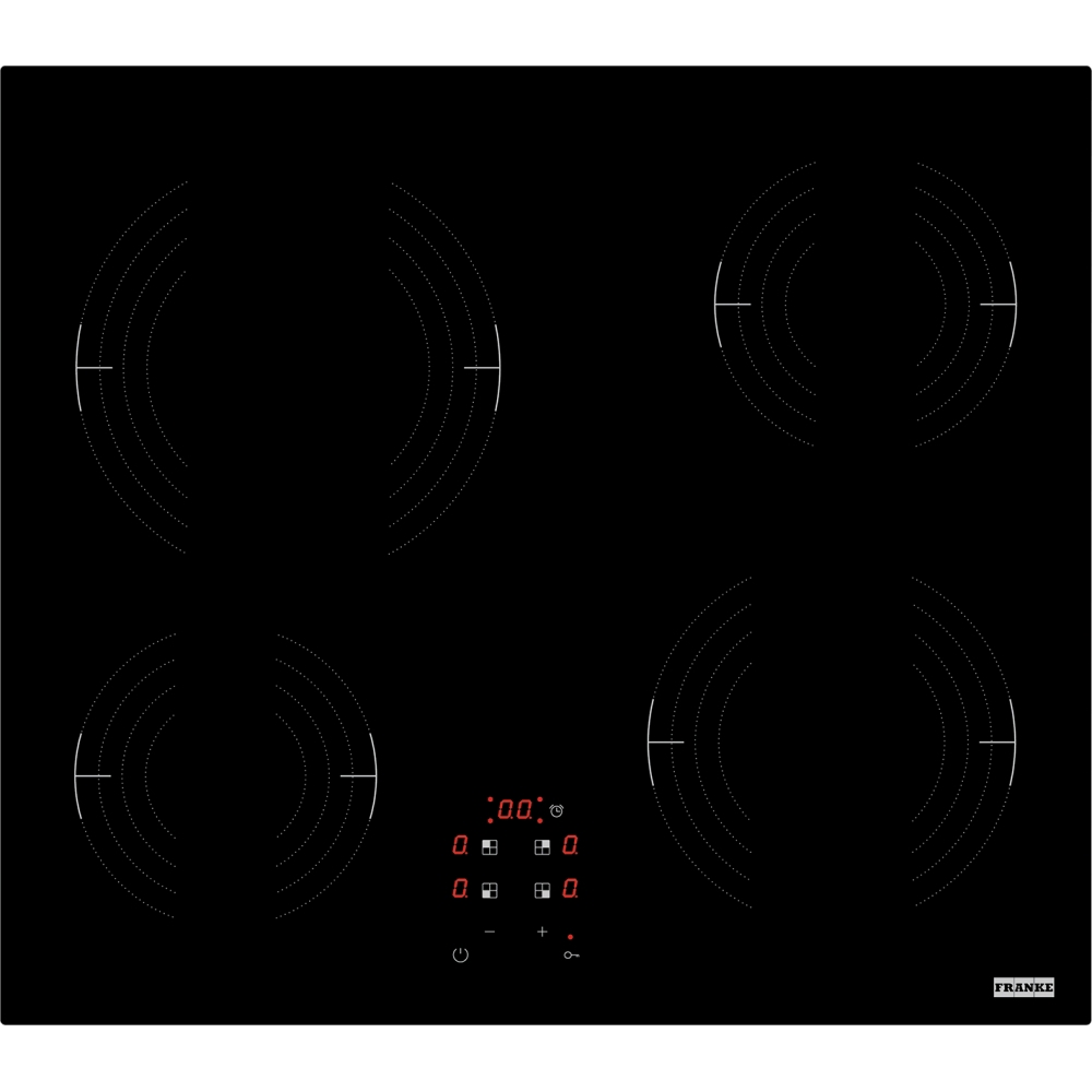 Изображение товара Индукционная варочная панель Franke FRSM 604 C T BK 58 см 4 конфорки черный