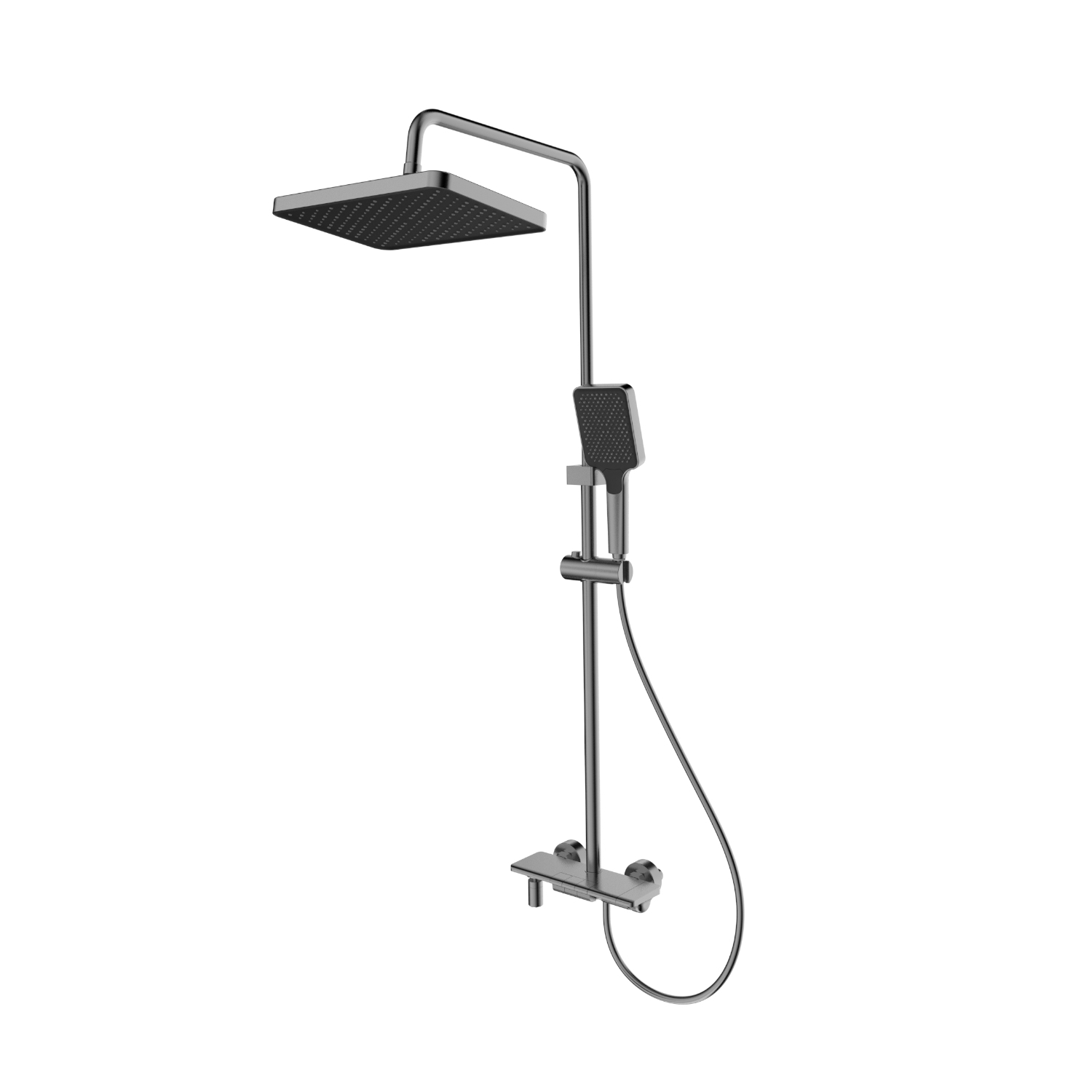 Изображение товара Душевая система SPLENKA S52.24.09 графит однорычажный смеситель для ванны и душа