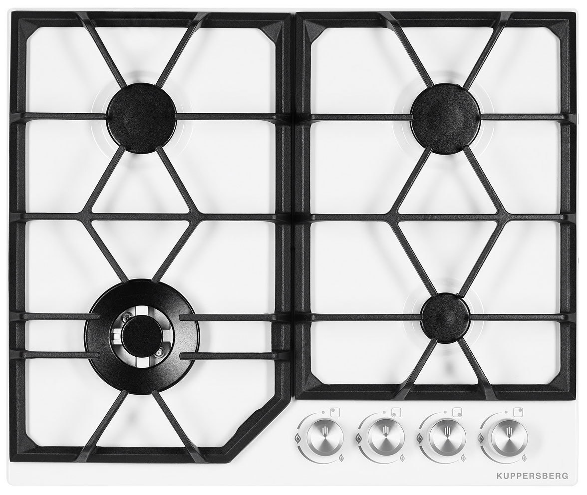 Изображение товара Газовая варочная панель Kuppersberg FS 62 W 451683 61 см 4 конфорки цвет белый