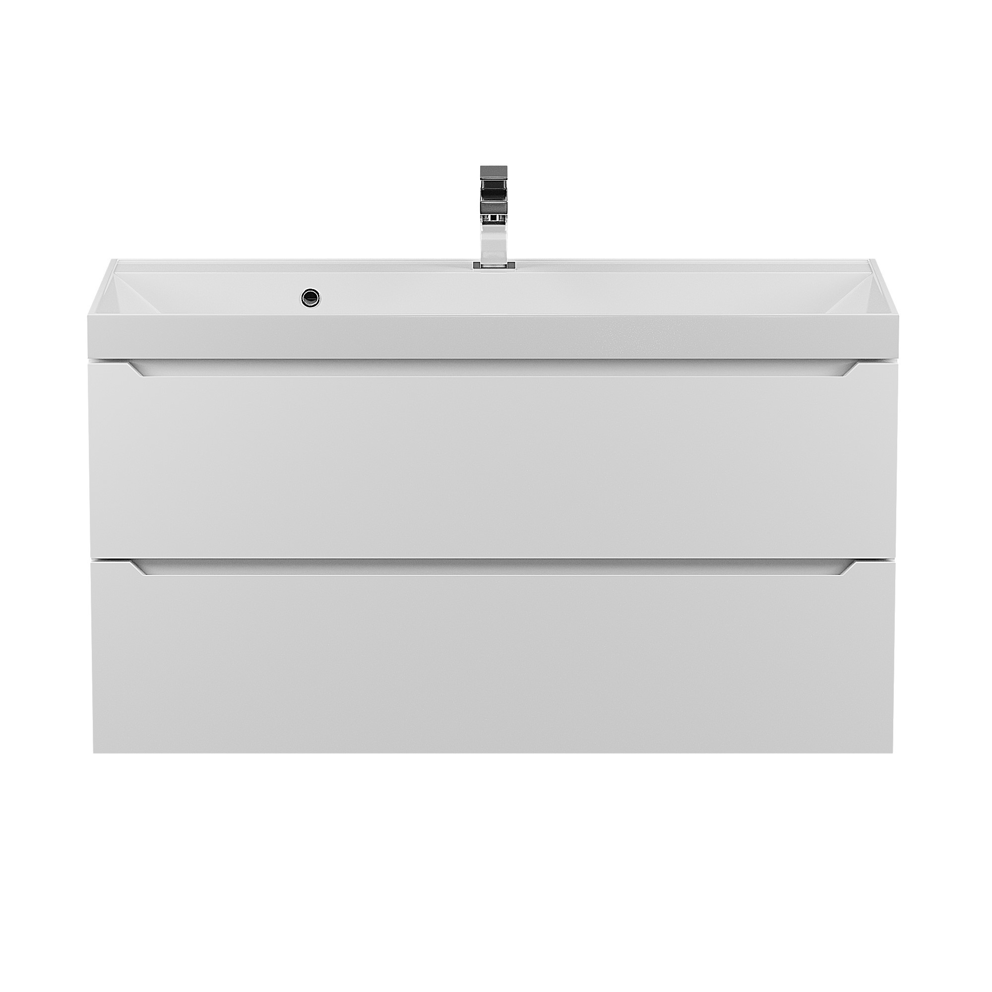 Изображение товара Тумба с раковиной для ванной Uperwood Tanos 100 см белая