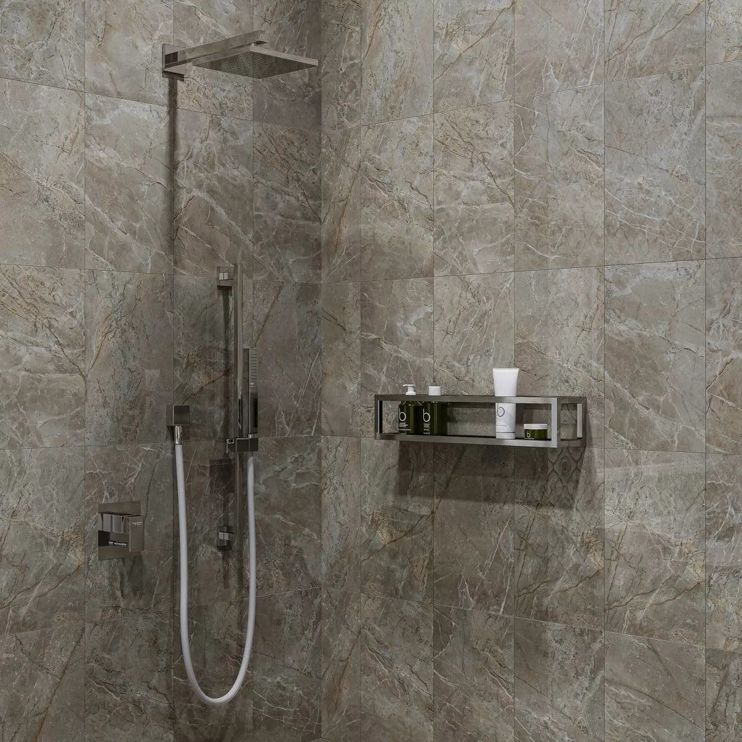 Изображение товара Настенная плитка Kerama Marazzi Кантата 6430 25x40 см светло-серый глянцевый