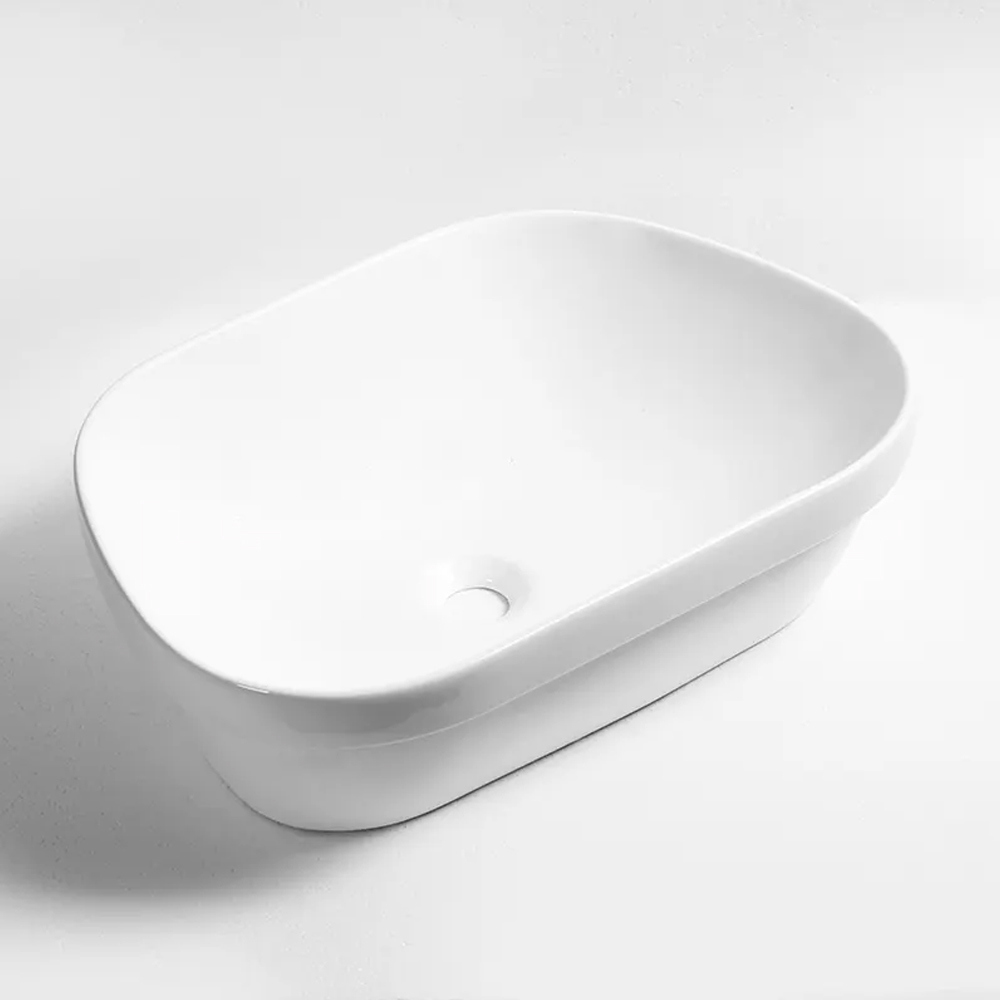 Изображение товара Накладная керамическая раковина Ceruttispa 9551 55см белый стильное решение для ванной