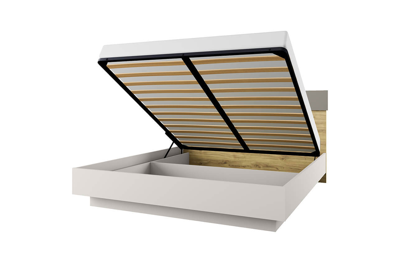 Изображение товара Кровать Anrex Modern с подъемником 205.9x106x189.4 см ЛДСП цвет белый