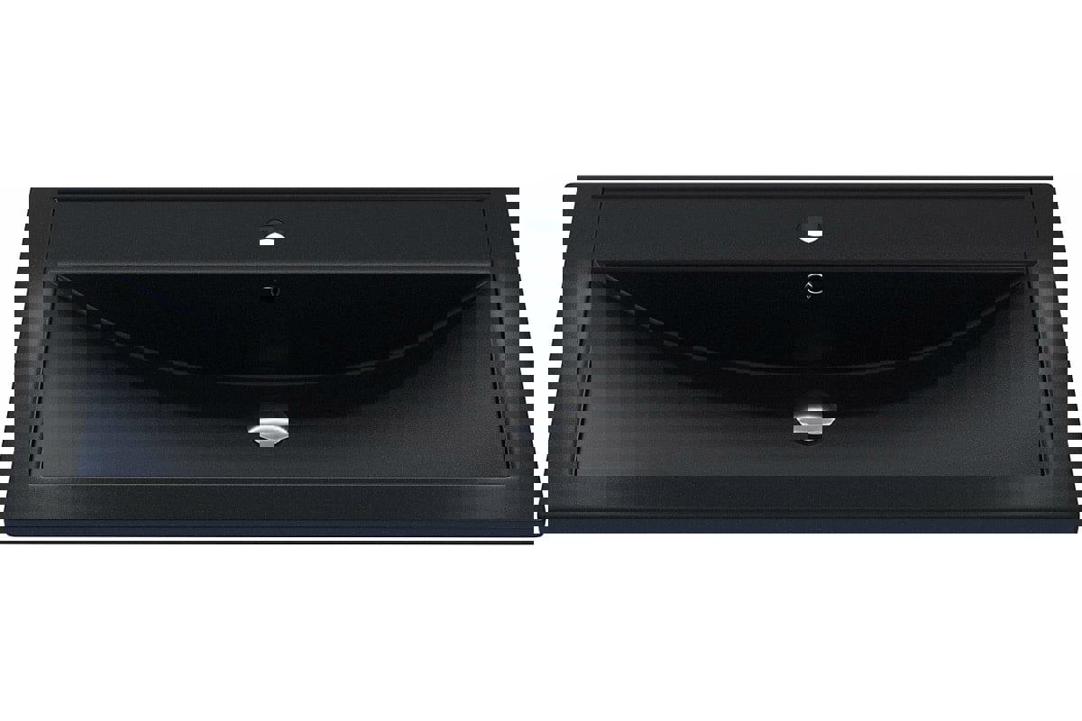 Изображение товара Раковина мебельная UPERWOOD Foster Quartz 80 см черная матовая