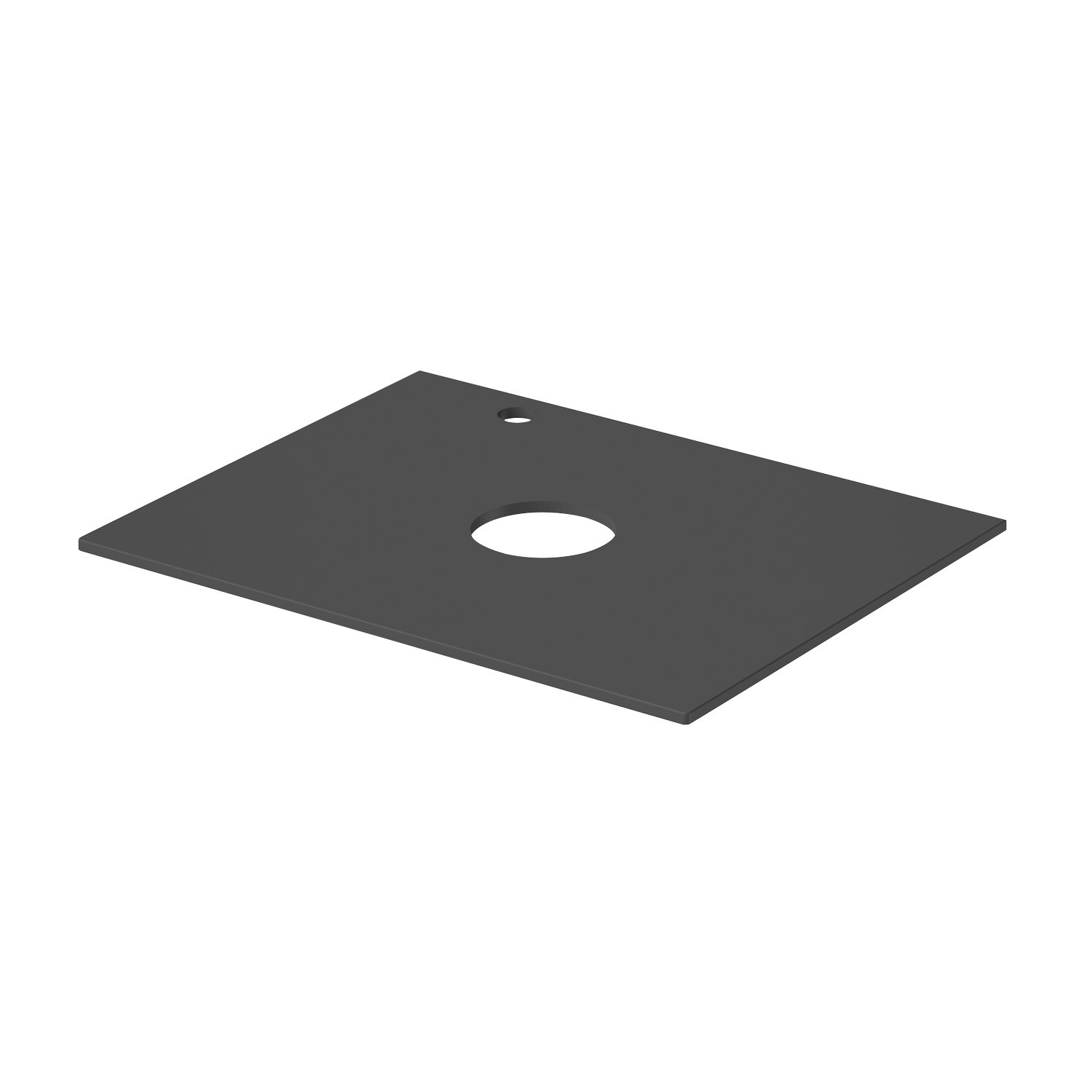 Изображение товара Столешница в ванную Итана 4657836460940 606x477см Синтетический камень цвет серый/серебристый