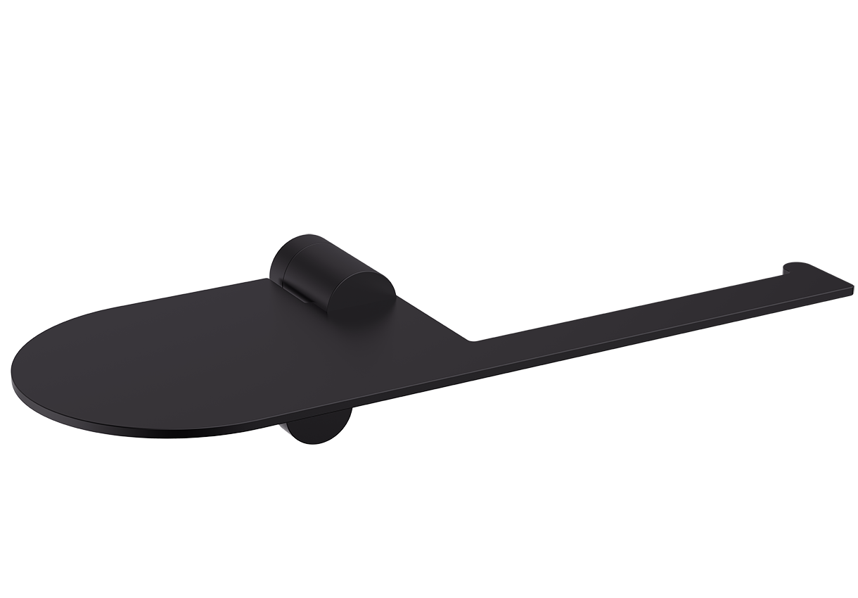 Изображение товара Бумагодержатель с полочкой для телефона RAGLO черный R300. 03. 06 - современный дизайн и надежность