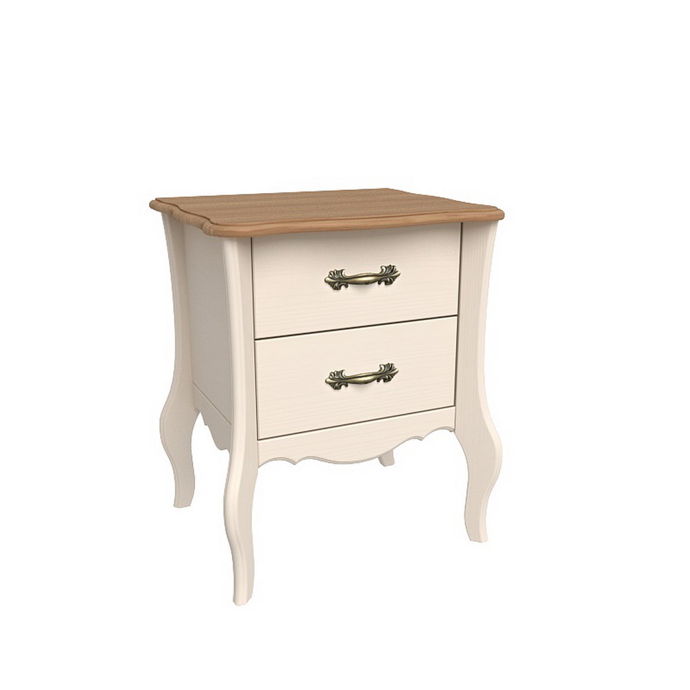 Изображение товара Тумба прикроватная Дом мебели из сосны Лебо 50x60x42 см бежевый антик