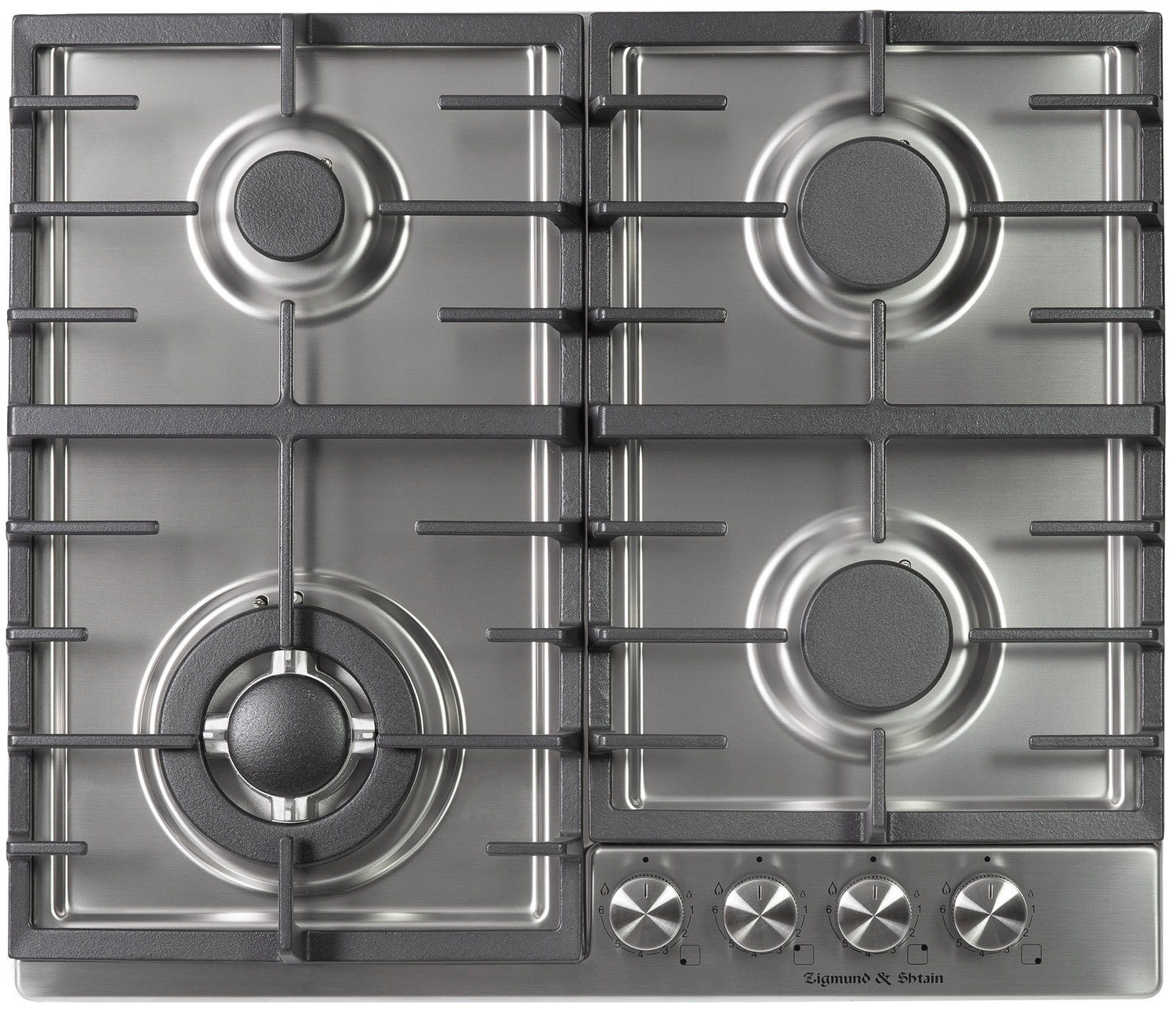 Изображение товара Газовая варочная панель Zigmund & shtain G 20.6 S 4 конфорки нержавеющая сталь