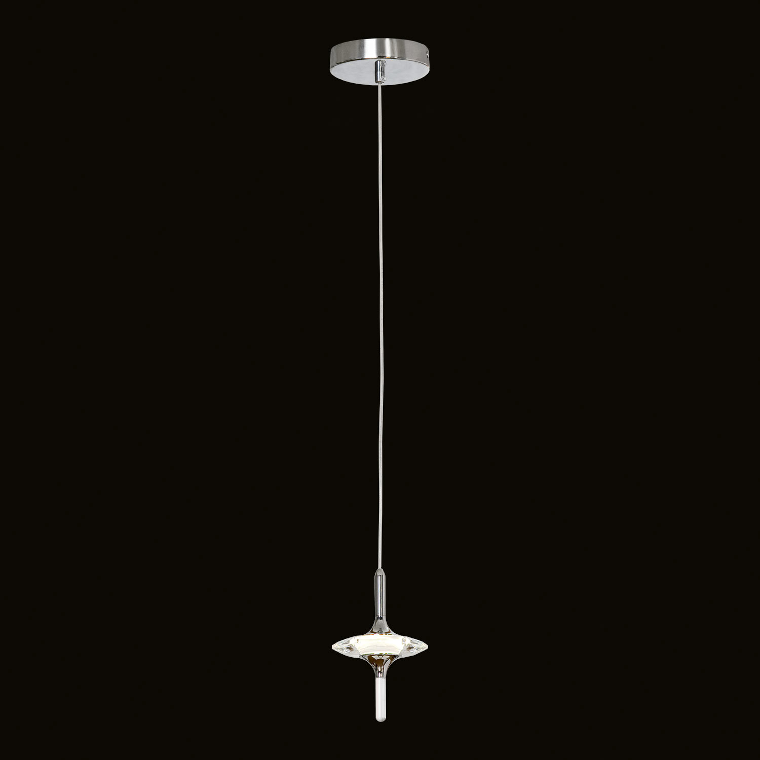 Изображение товара Светильник подвесной светодиодный Lussole Littlerock Lsp-7373 1.5 м² нейтральный белый свет цвет хром