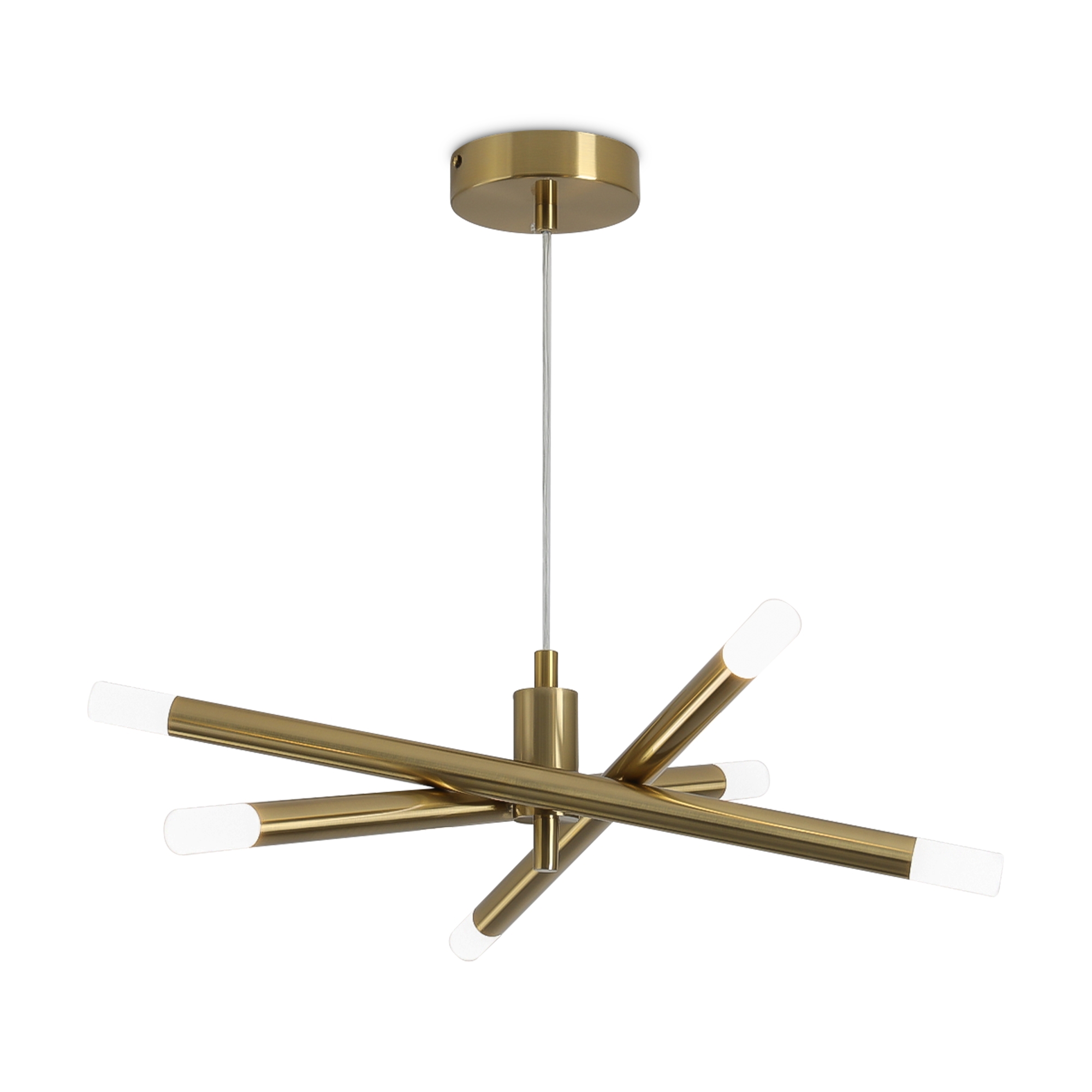 Изображение товара Светильник подвесной светодиодный Freya Wands Fr6130pl-l18b 8 м² теплый белый (желтый) свет цвет латунь