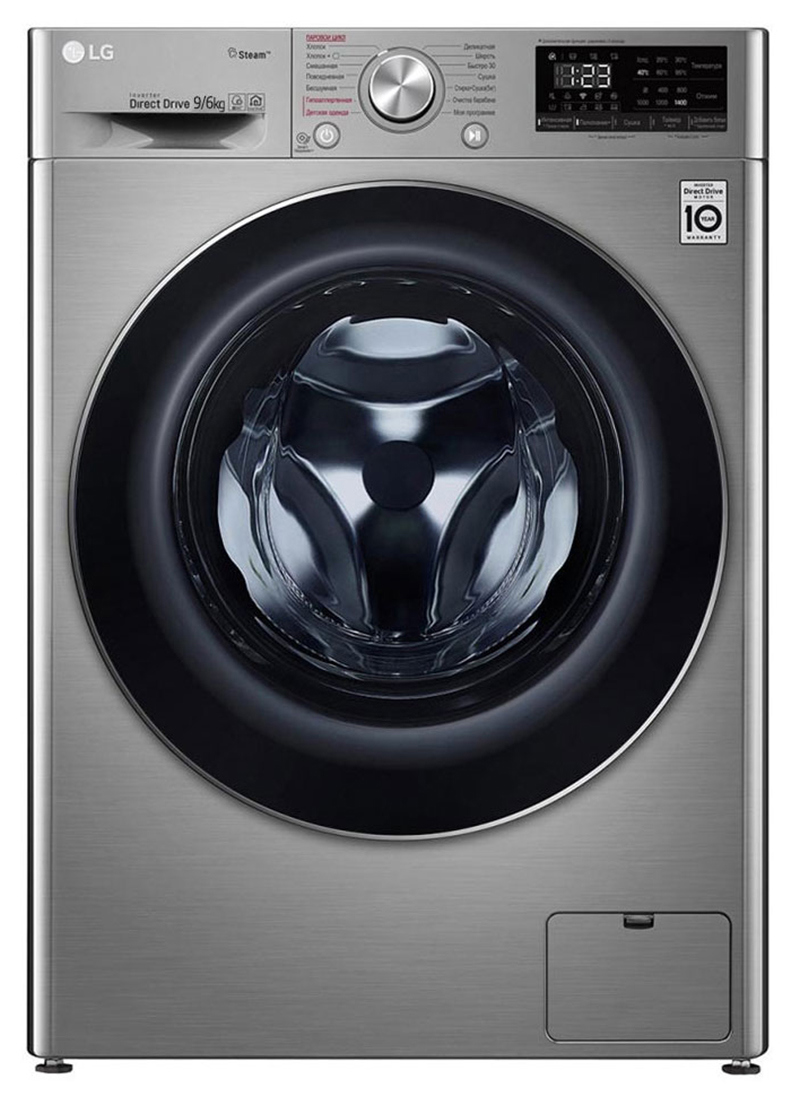 Изображение товара Стиральная машина с сушкой Lg F4v5vg2s 60x85x56 см 9 кг цвет темно-серый