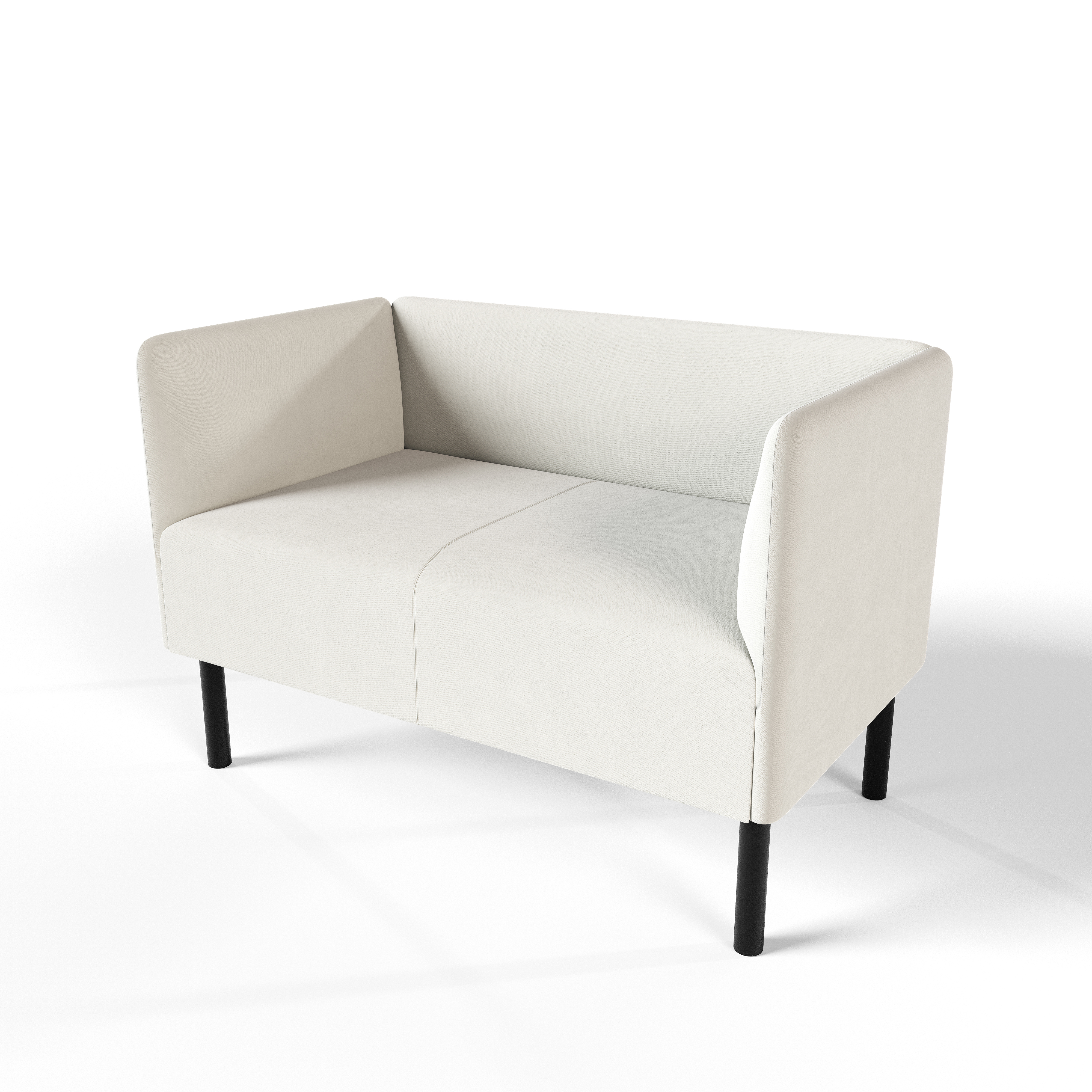 Изображение товара Диван Монреаль от SALON TRON - белый велюр, 2 места, прямой