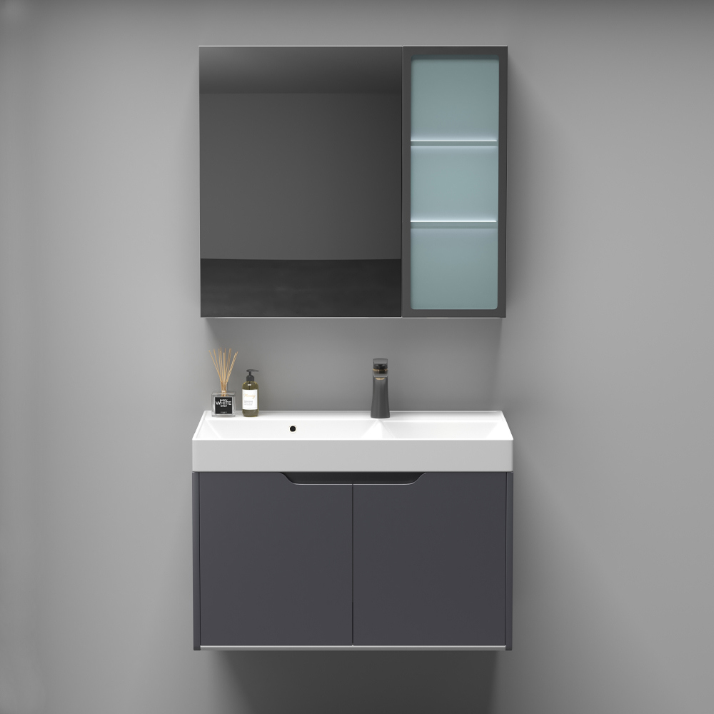 Изображение товара Комплект мебели для ванной Ceruttispa MAIELLA 60 с зеркальным шкафом и подсветкой