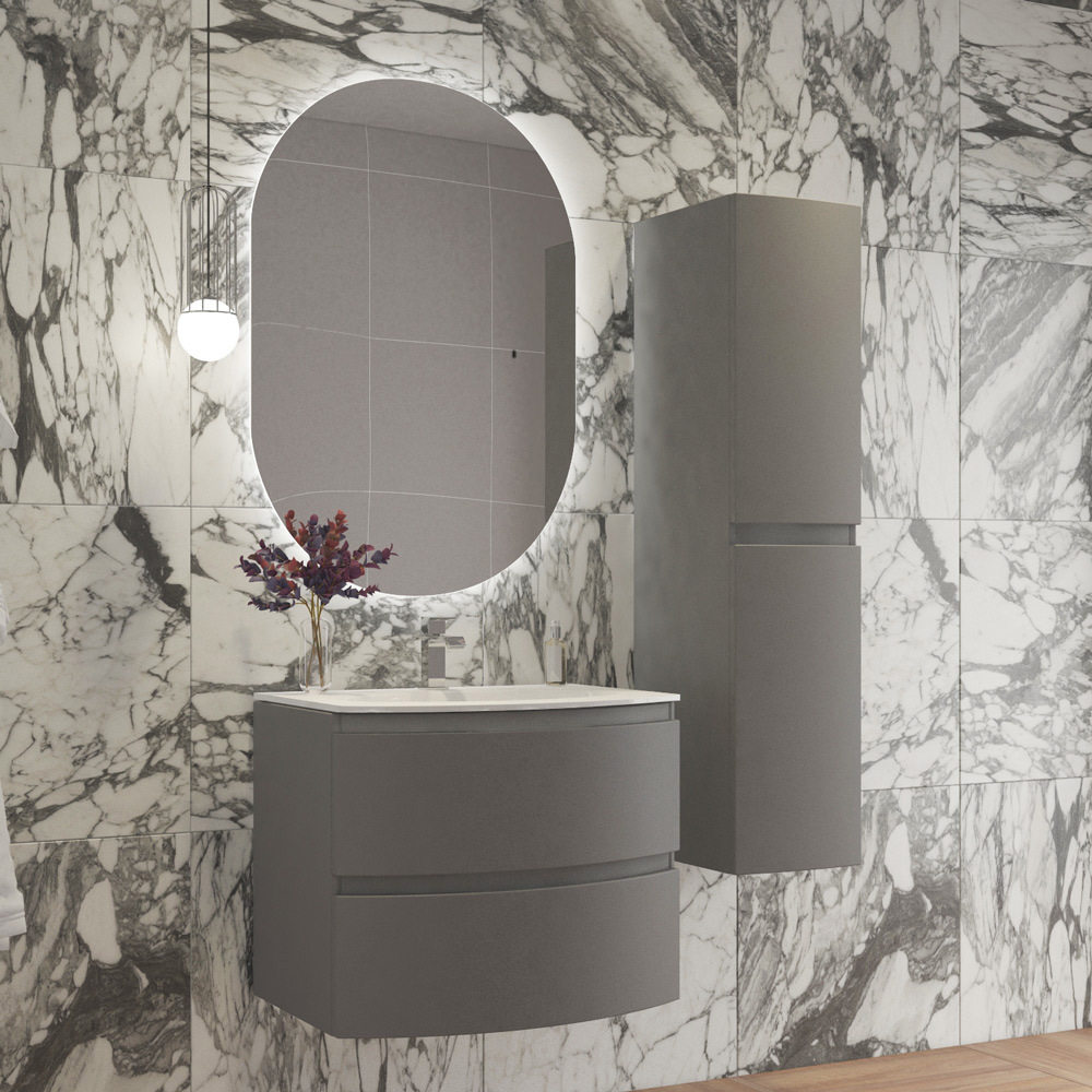 Изображение товара Зеркало для ванной Cezares Vague CZR-SPC-VAGUE-1100-700-MOV с подсветкой 110x70см