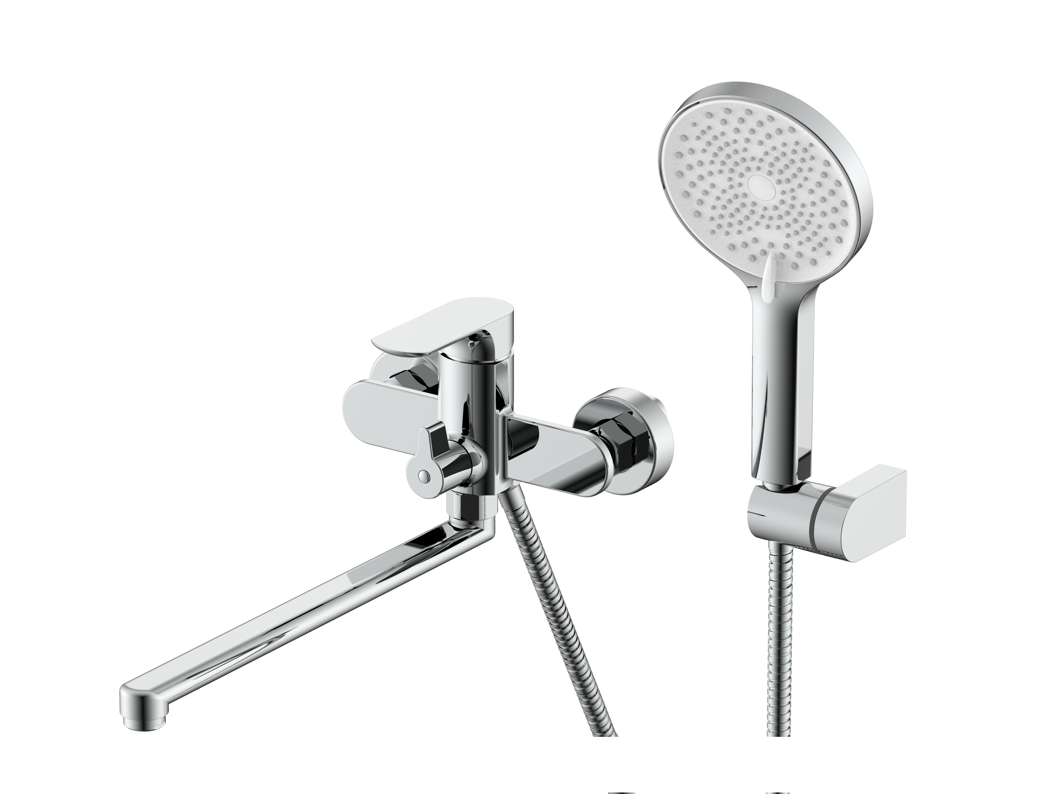 Изображение товара Смеситель для ванны Raglo R03 R03.22 однорычажный с душевой лейкой цвет хром