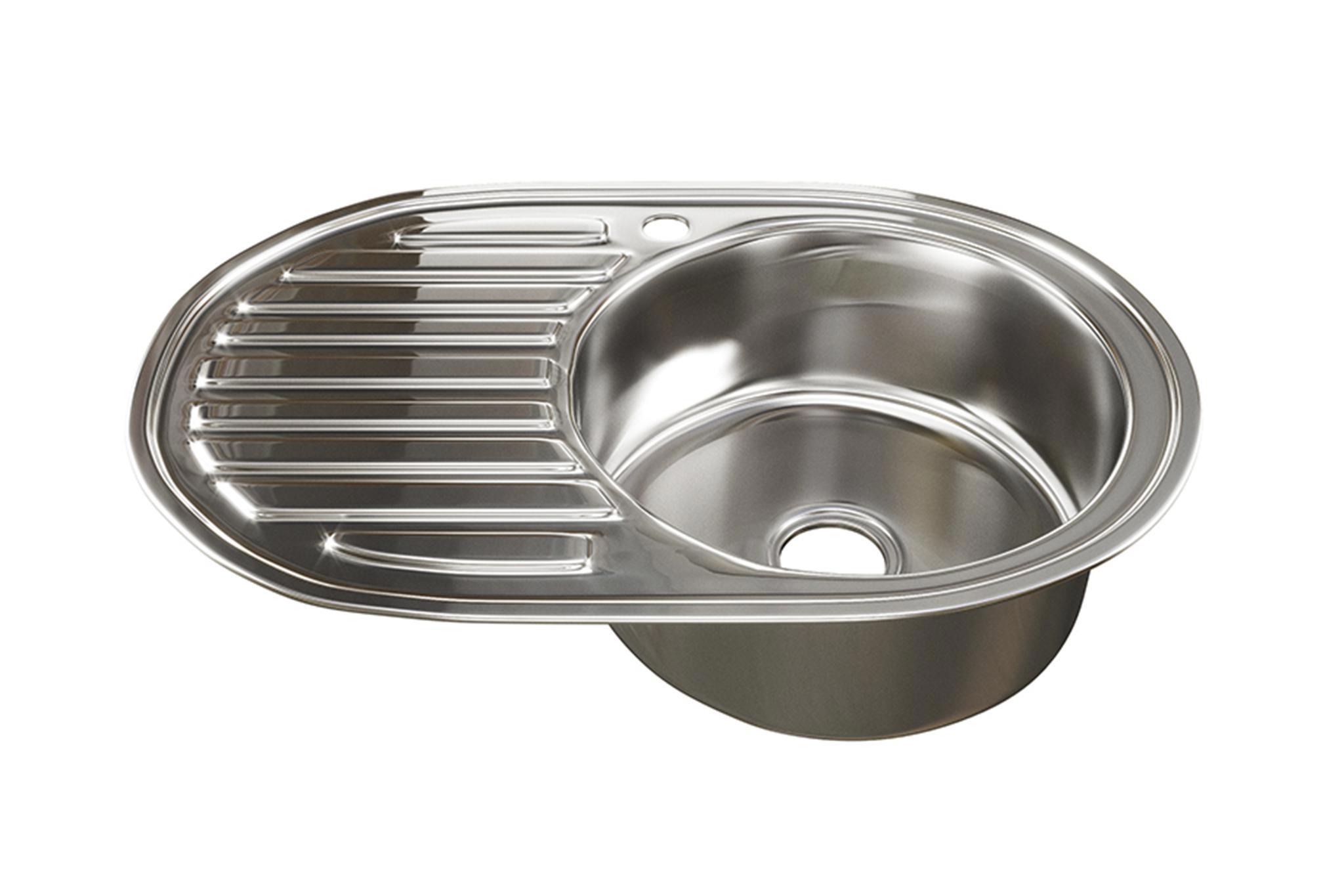 Изображение товара Врезная мойка из нержавеющей стали Mixline 533708 50x77 см с глубиной 18 см