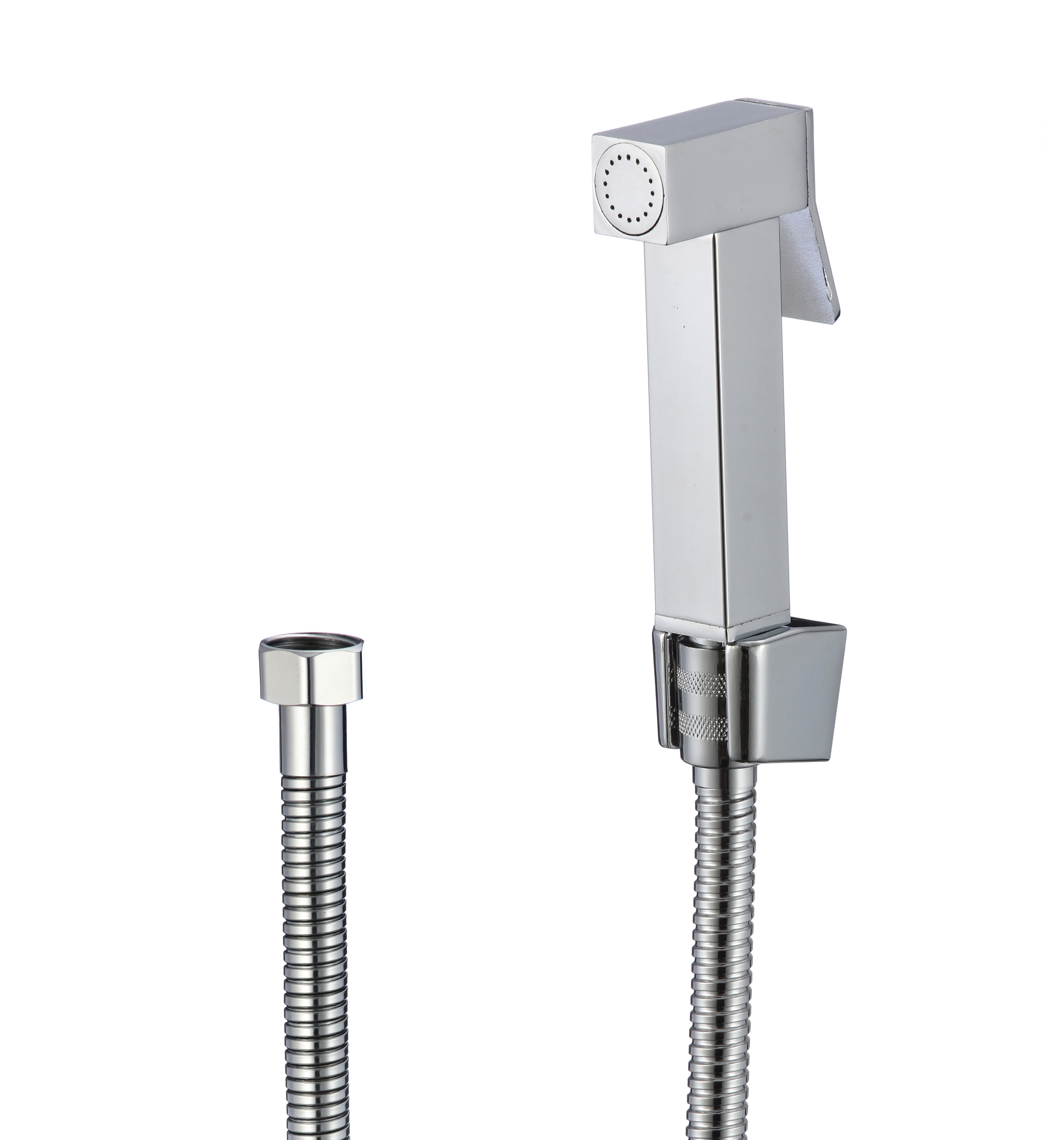 Изображение товара Гигиенический набор D-lin D61044 лейка, шланг, держатель цвет хром