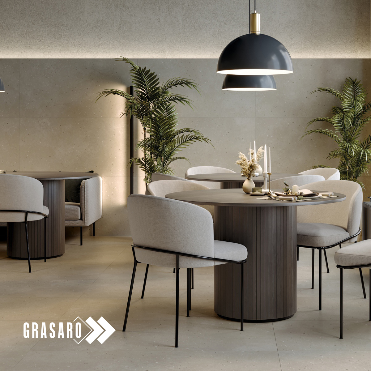 Изображение товара Керамогранит Grasaro Granella G-43/MR 600x120 см бежевый бетонный матовый