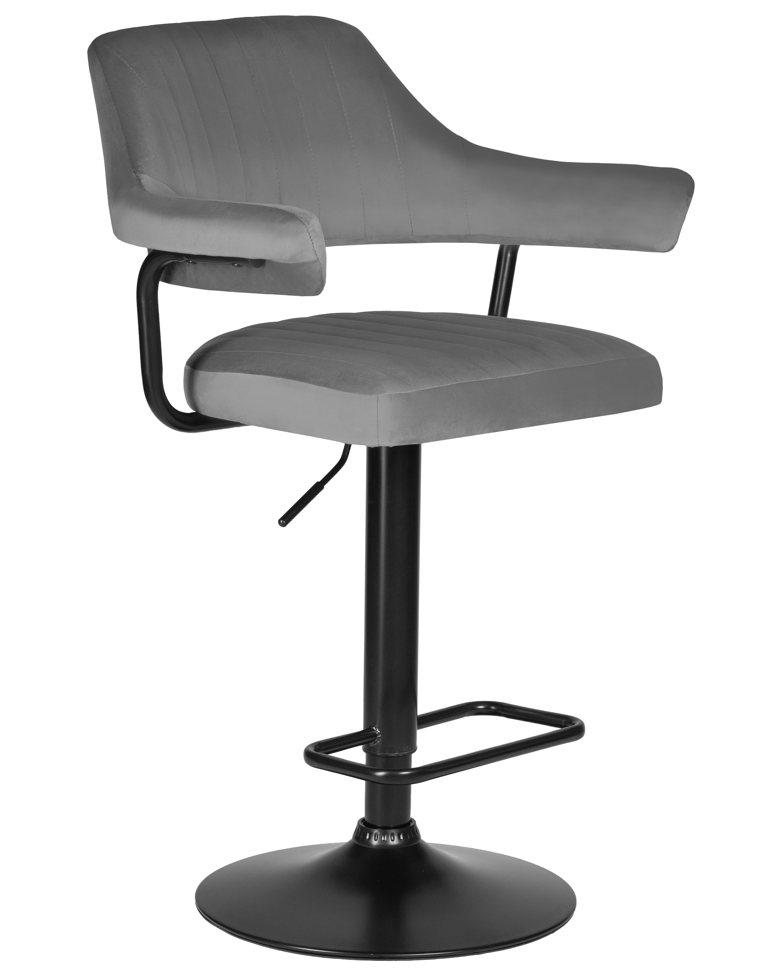 Изображение товара Барный стул Dobrin Charly lm-5019 с регулировкой высоты и вращением серый