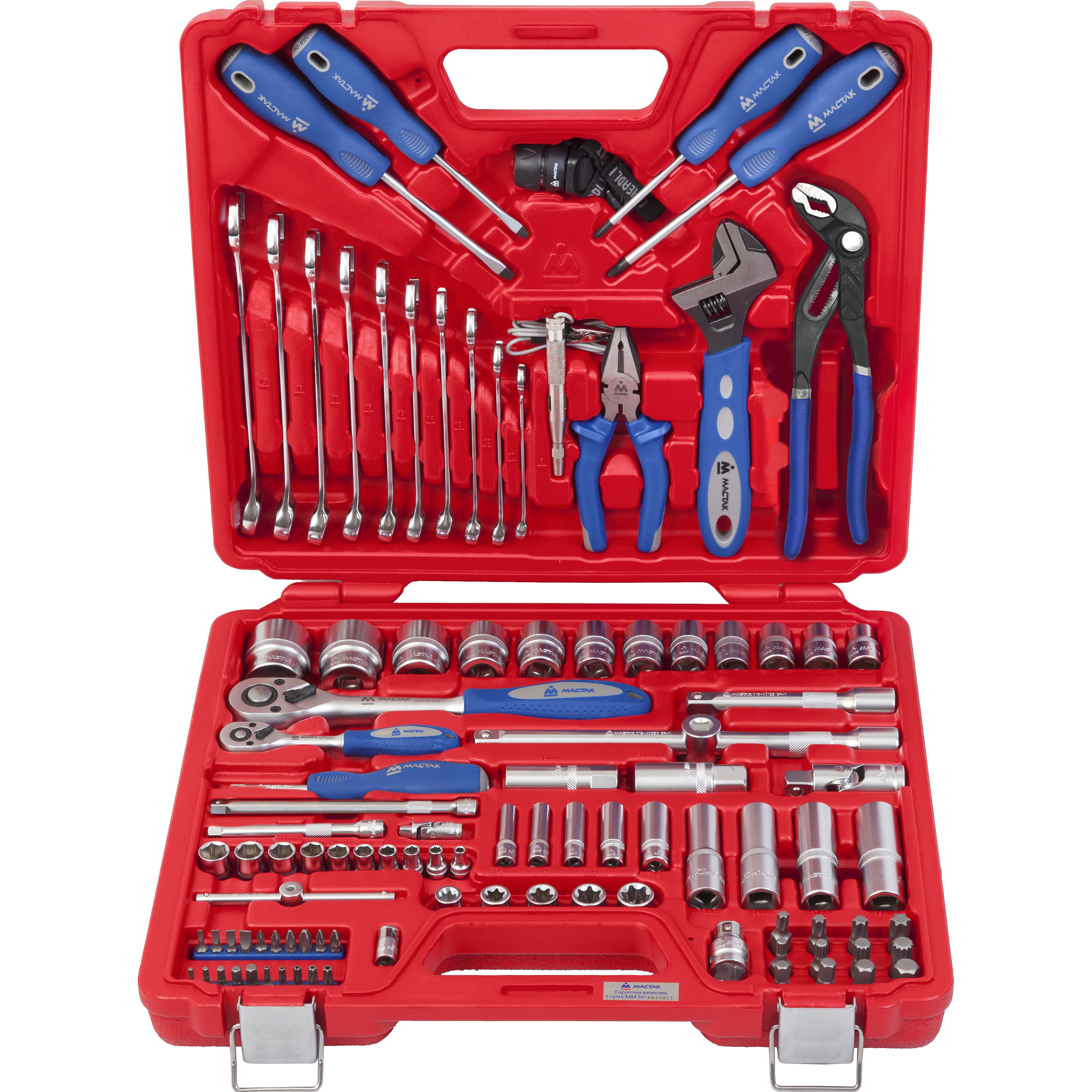 Изображение товара Набор инструментов Мастак 0-102C, 102 предмета