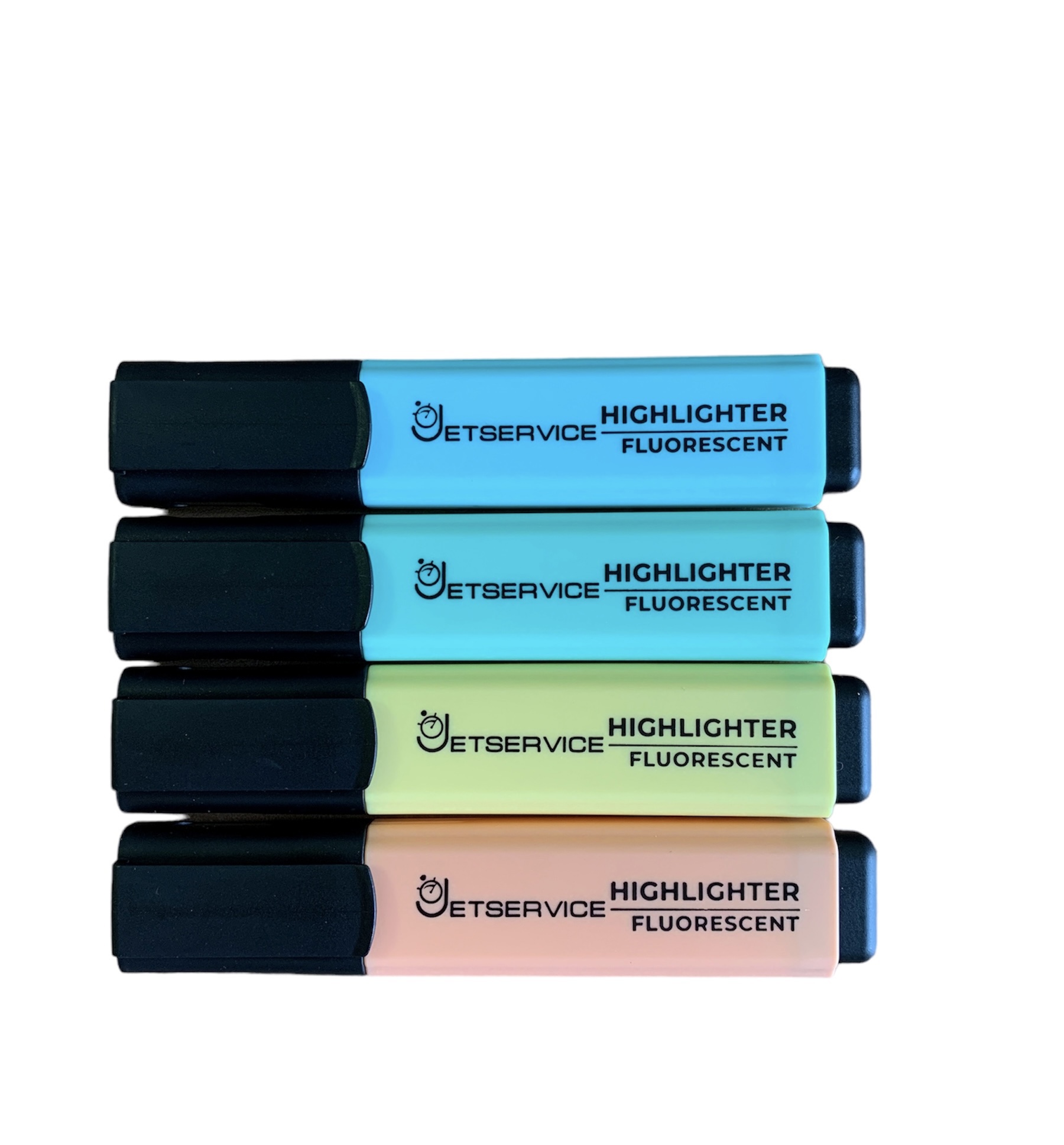 Изображение товара Текстовыделители JetService JS-345/4 Pastel Fluorescent 4 шт яркие маркеры