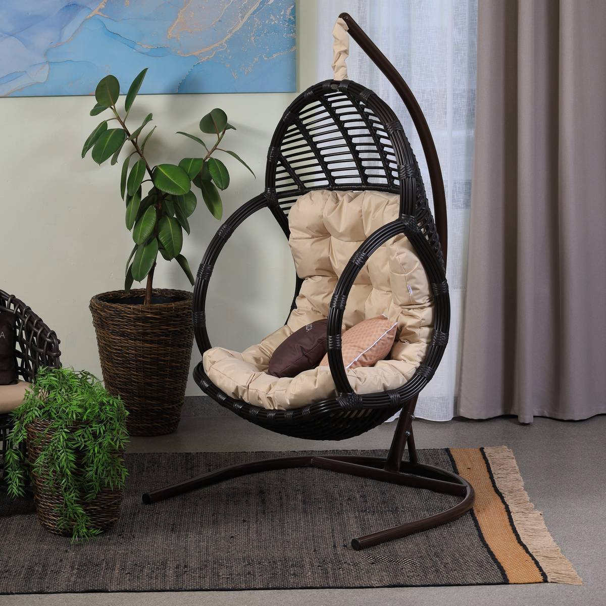 Изображение товара Кресло подвесное Malacca Лучиано для дачи и уличного отдыха 1 место