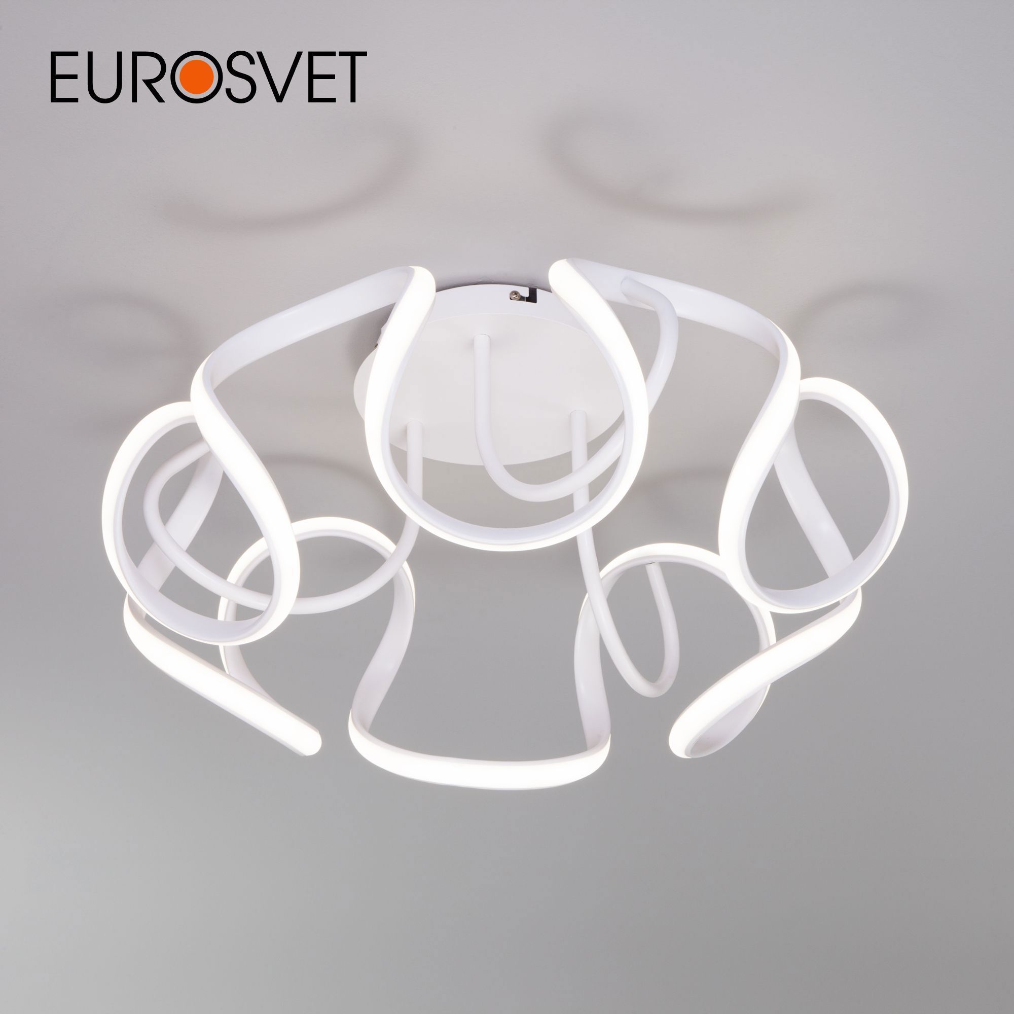 Изображение товара Люстра потолочная светодиодная Eurosvet ELLIPS a053050 с пультом регулировки яркости и цвета