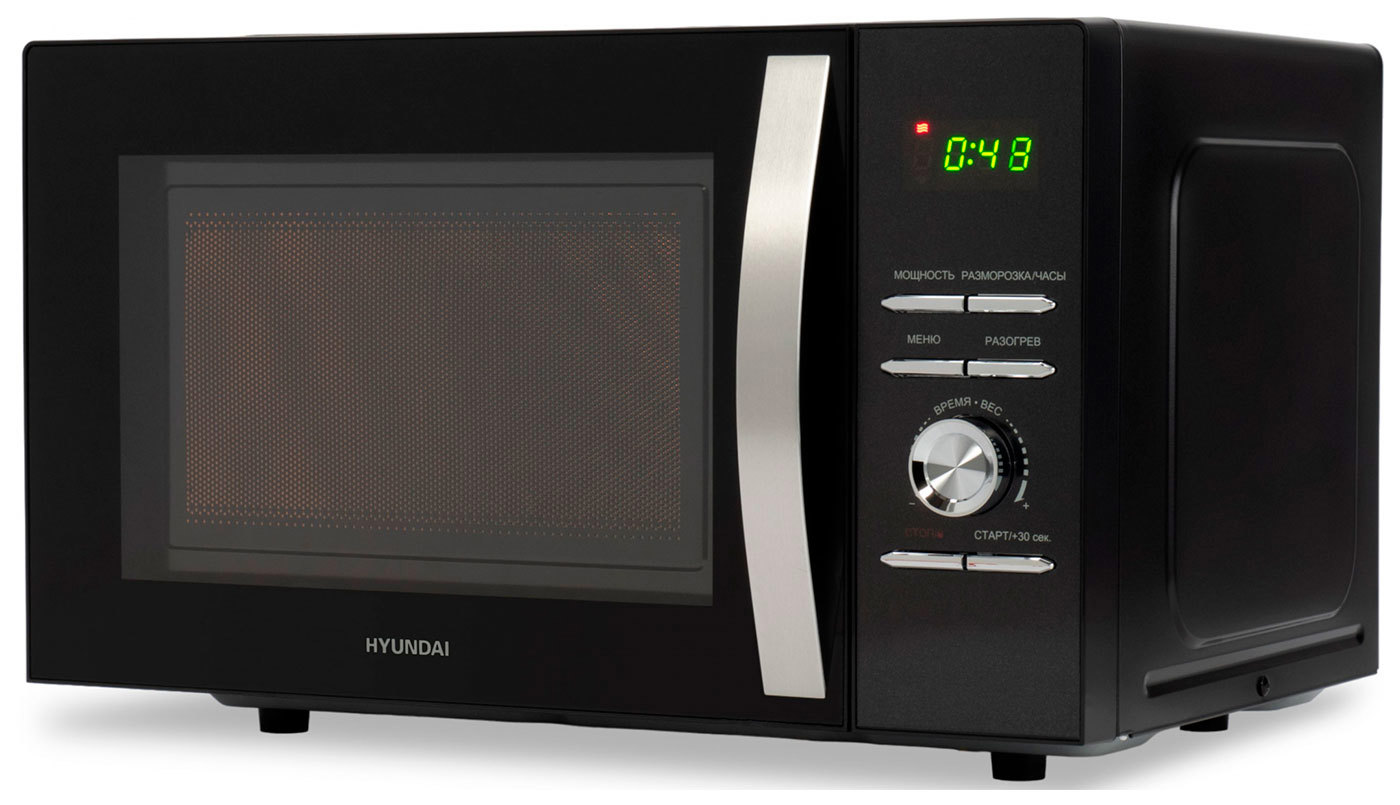 Изображение товара Микроволновая печь Hyundai HYM-D2079 23 л черная с цифровым дисплеем
